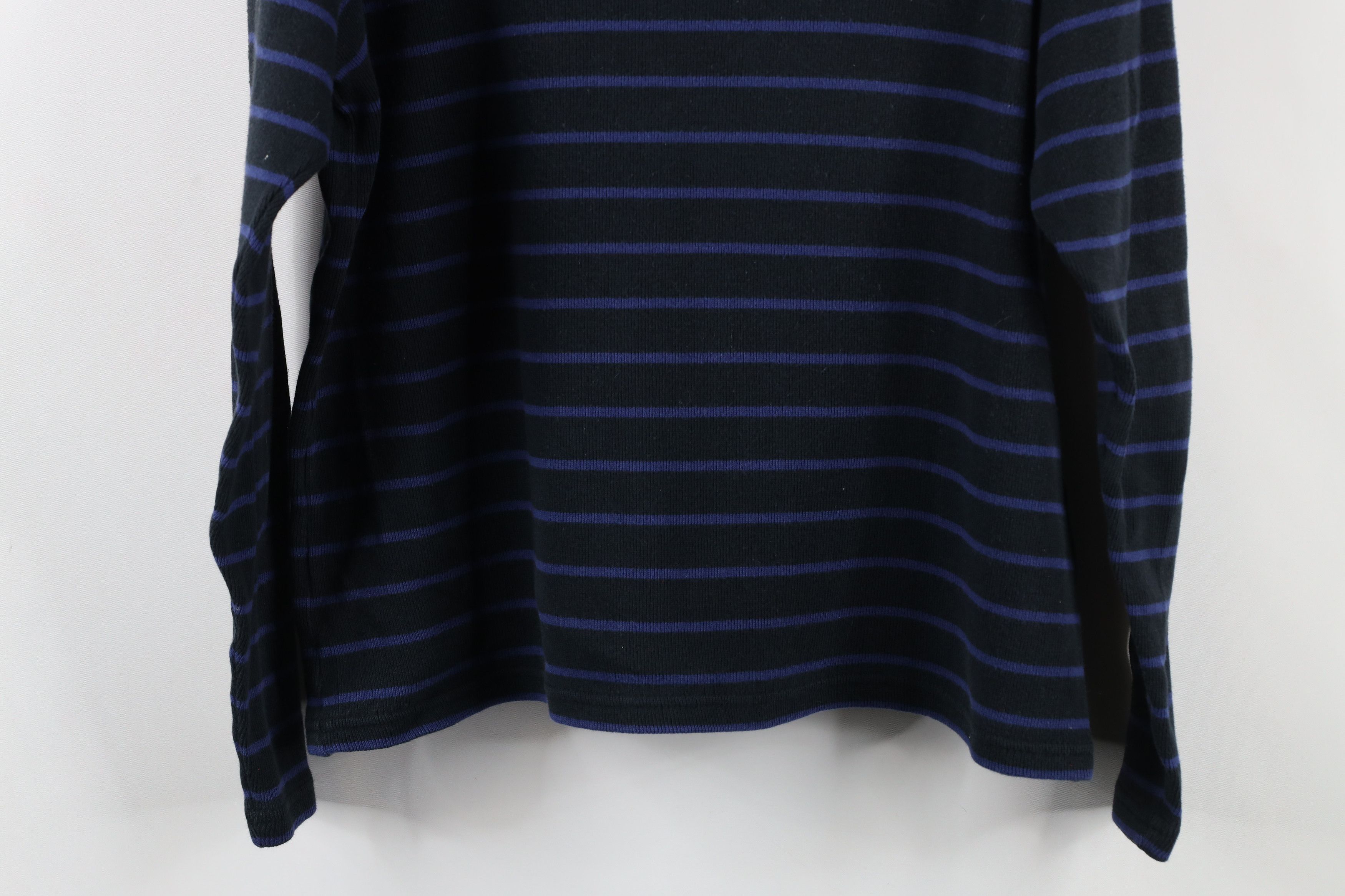 L.L. Bean × Vintage Vintage 90s LL Bean Striped Ribbed Knit Turtleneck T-Shirt Size M / US 6-8 / IT 42-44 - 9 Thumbnail