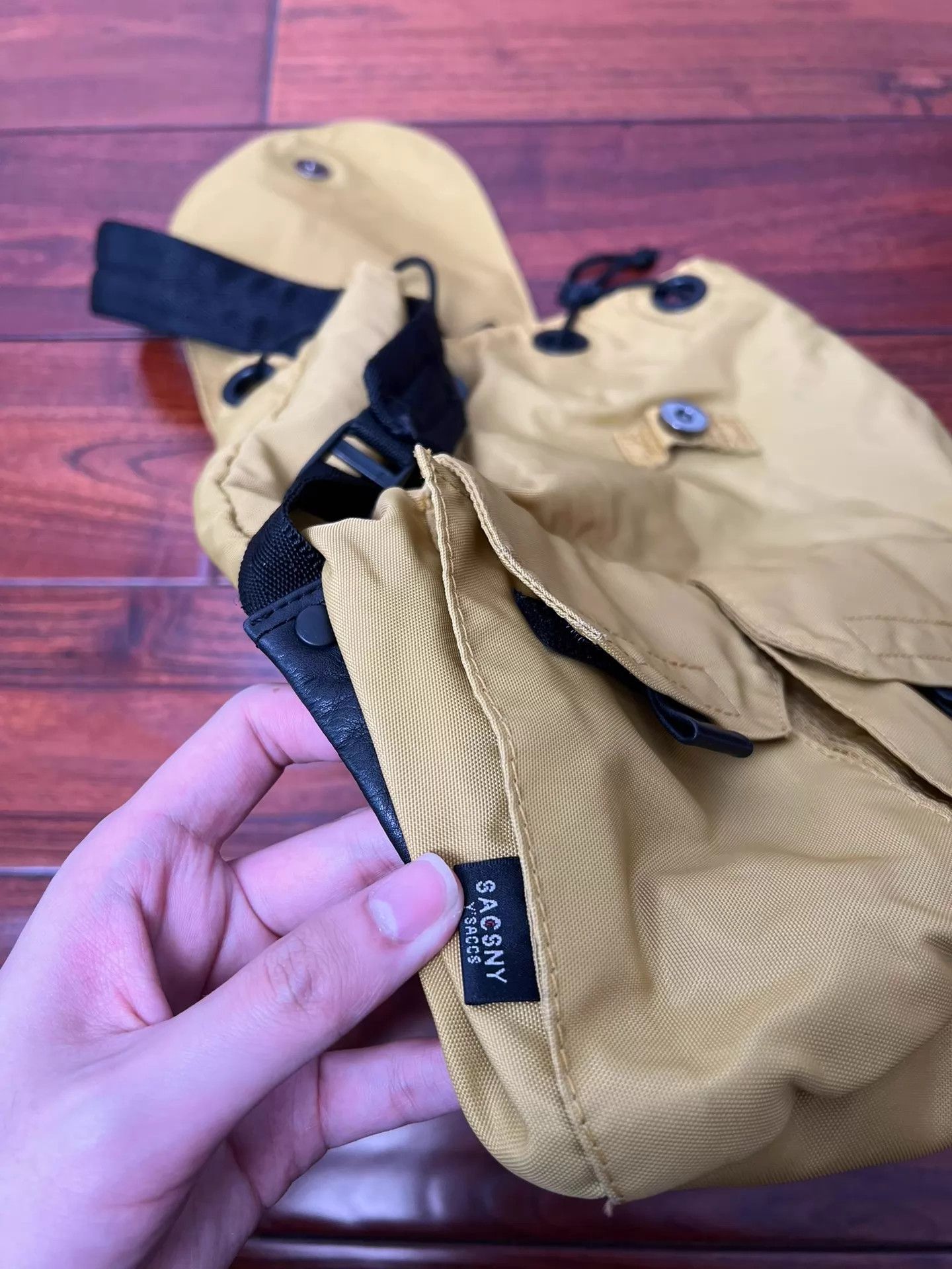 Yohji Yamamoto Yohji Yamamoto Egg Yolk Colorblock 3pkt Backpack Size ONE SIZE - 9 Thumbnail