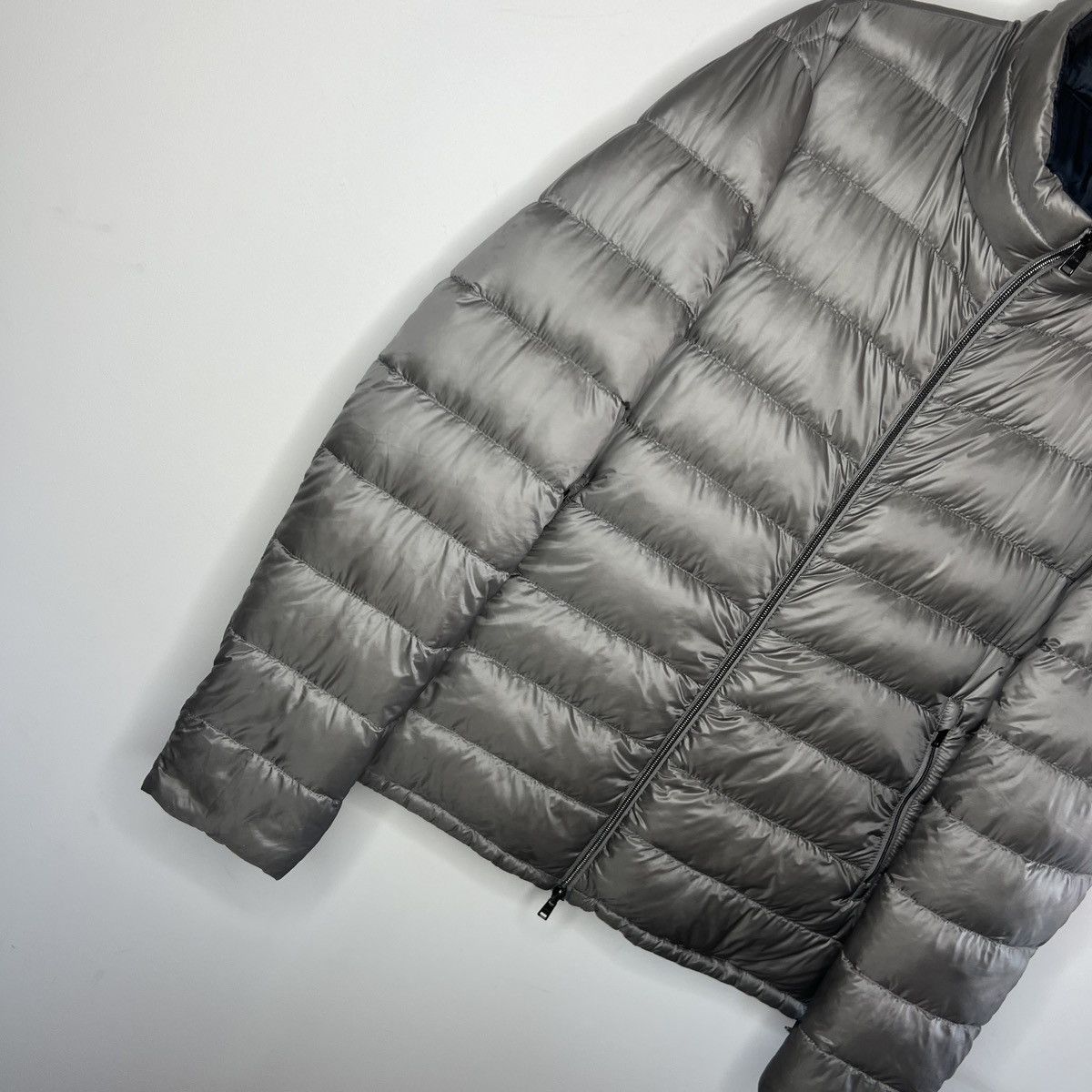 Herno ⚡️AMAZING HERNO GOOSE LIGHT PUFFER JACKET GREY NAVY NYLON Size US XL / EU 56 / 4 - 4 Thumbnail