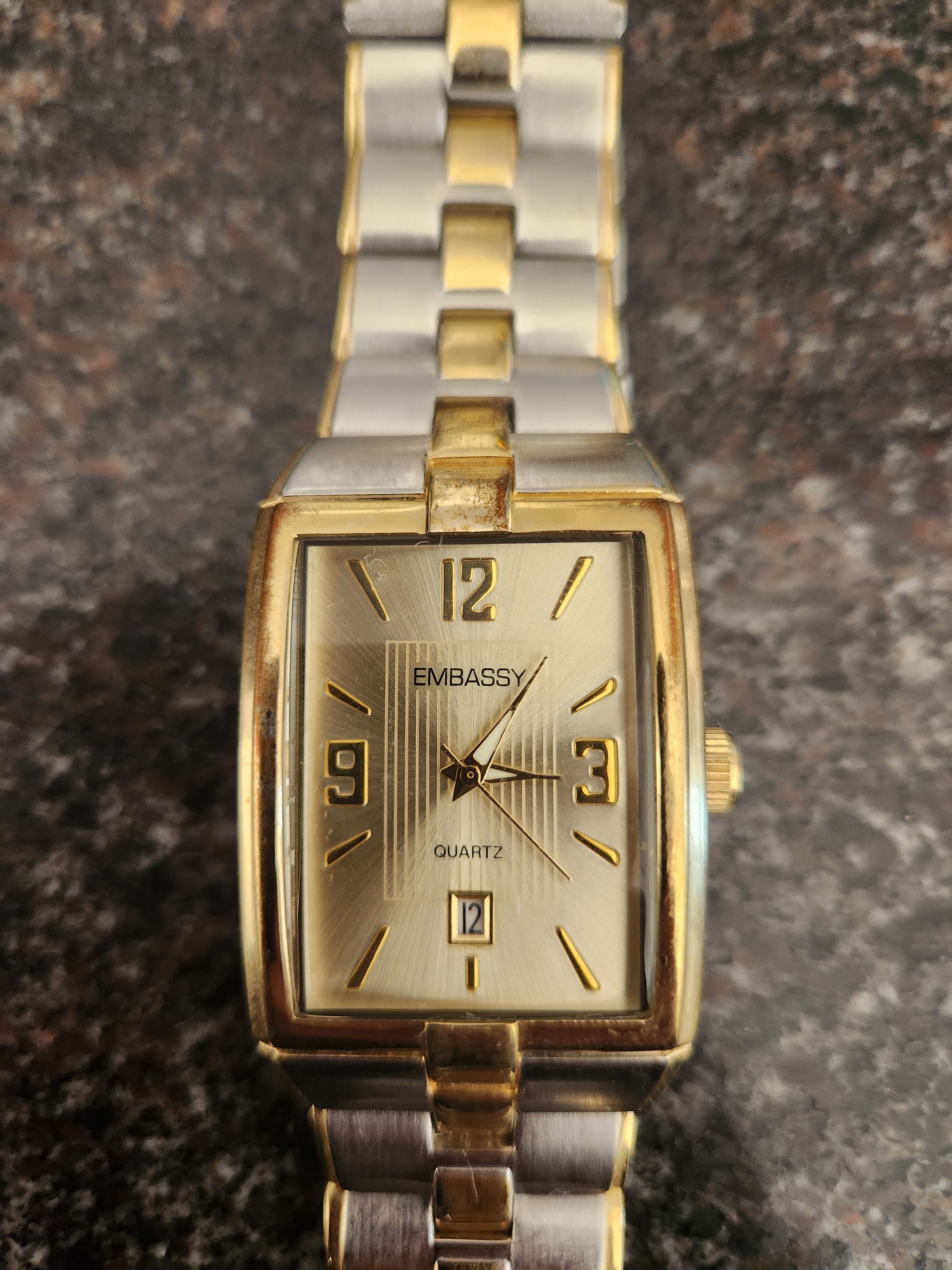 Embassy Row EMBASSY Men's Watch Gold Silver Size ONE SIZE - 2 Thumbnail