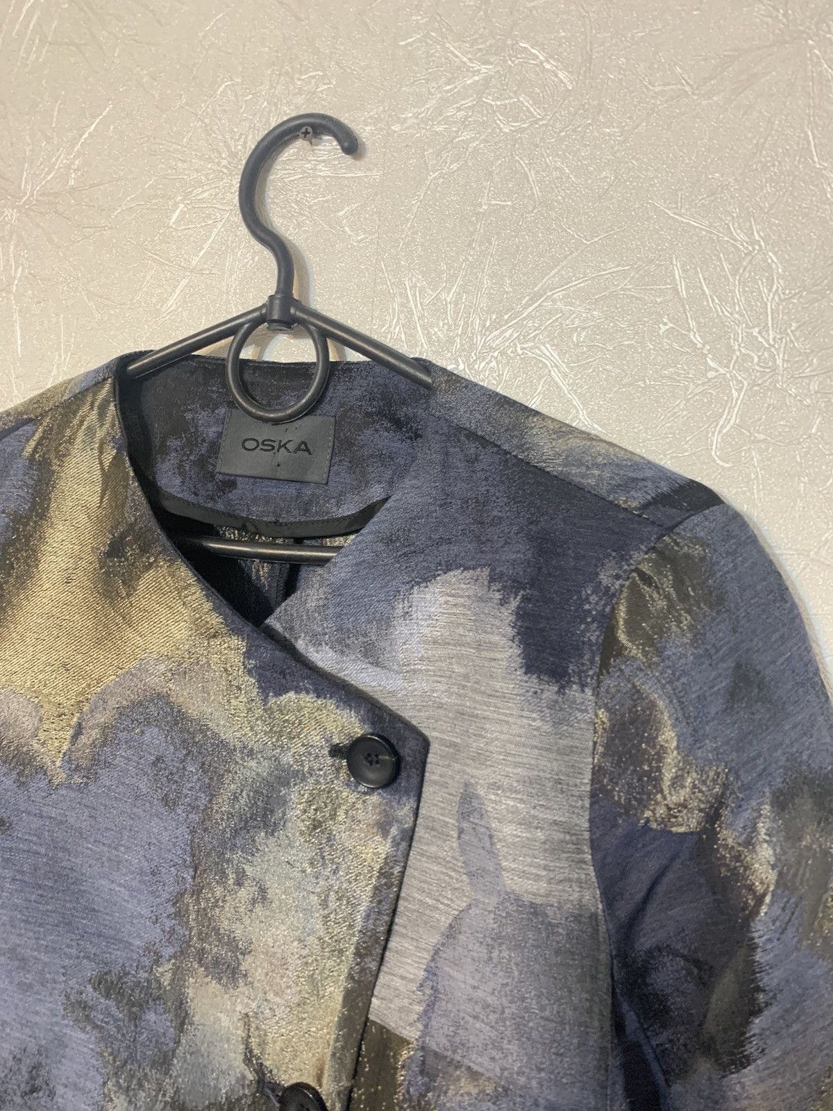 Vintage OSKA Women’s Abant Garde Kimono Blazer Jacket Size S / US 4 / IT 40 - 2 Thumbnail