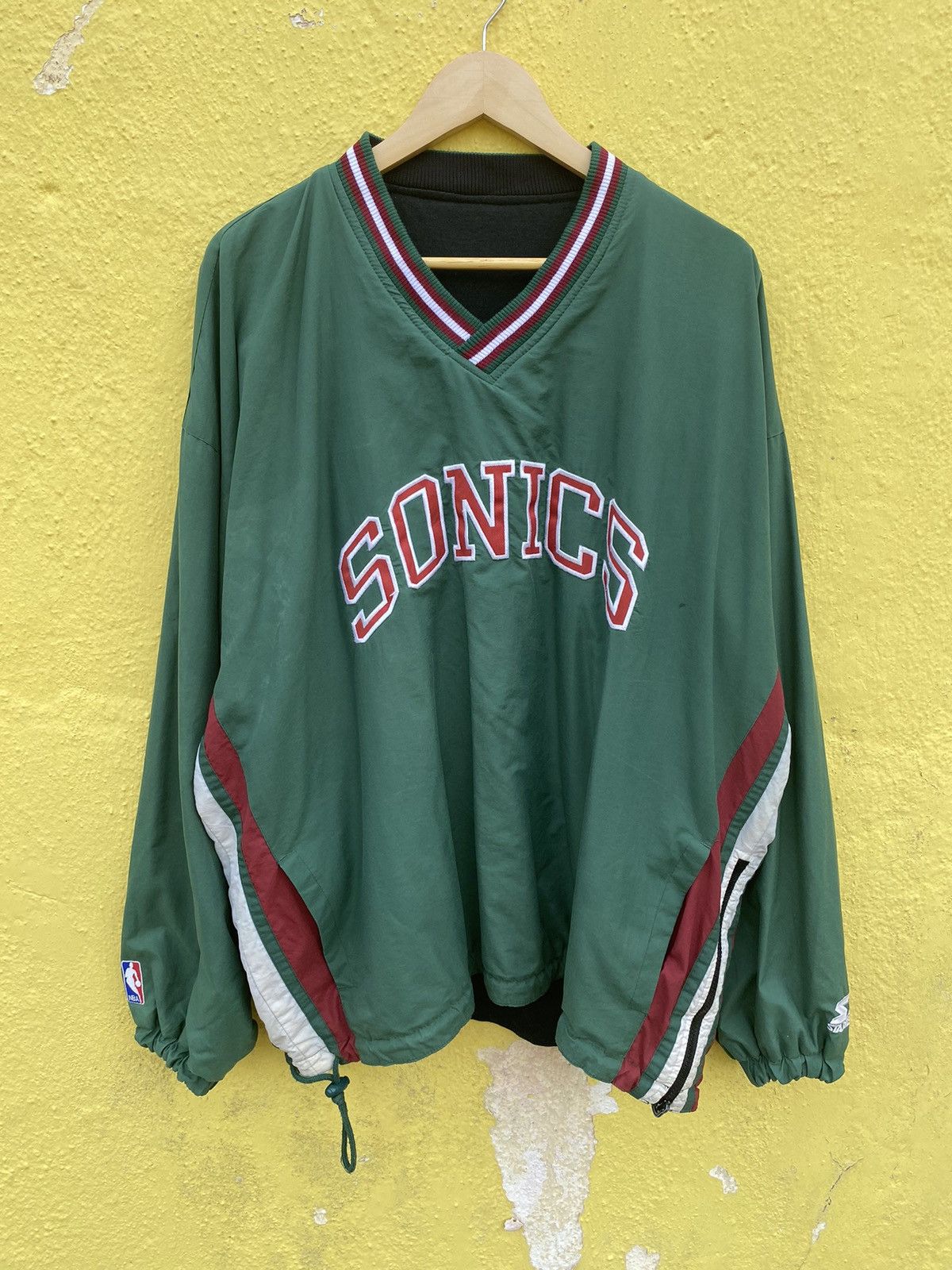 NBA Vintage Seattle supersonics Starter riversible sweatshirt Size US XL / EU 56 / 4 - 1 Thumbnail