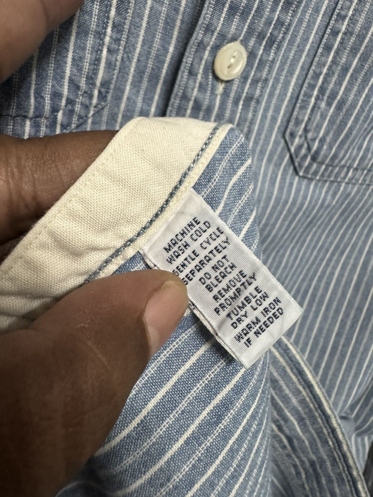 Polo Ralph Lauren 90s Polo Ralph Lauren inspired 30s USN Chambray Chinstrap Size US L / EU 52-54 / 3 - 10 Thumbnail