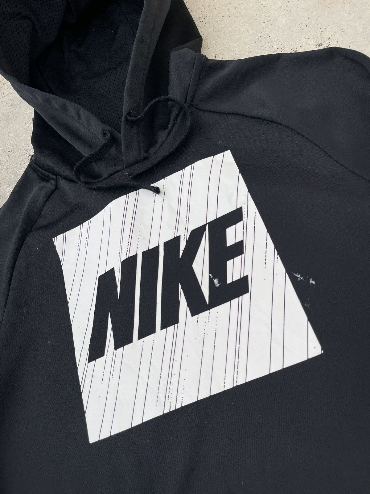 Nike × Vintage Nike DriFit Performance Athletic Pullover Graphic Hoodie Size US M / EU 48-50 / 2 - 5 Thumbnail