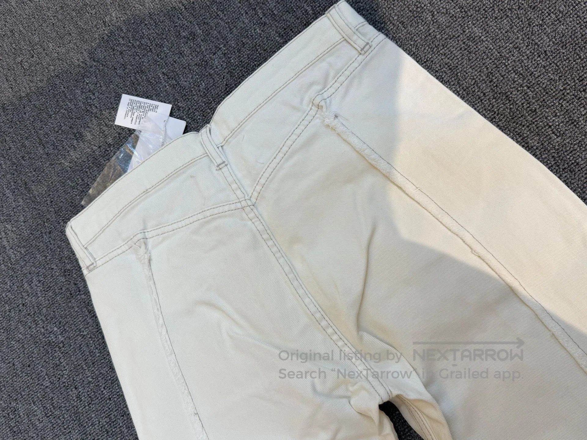 Japanese Brand Maison Margiela White Denim Pants. Size 39" - 4 Thumbnail