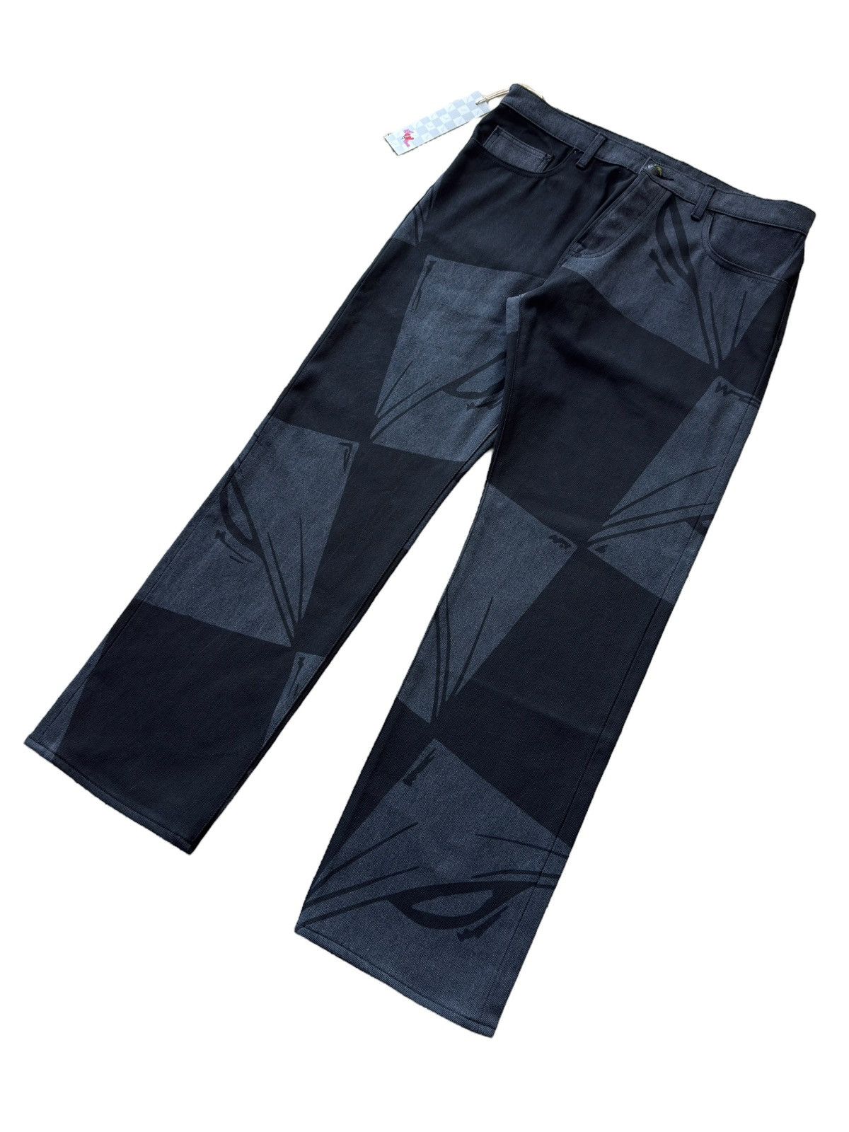 Matty Boy Matty Boy ‘99 Eyes’ Black Denim Jeans Size US 34 / EU 50 - 3 Thumbnail