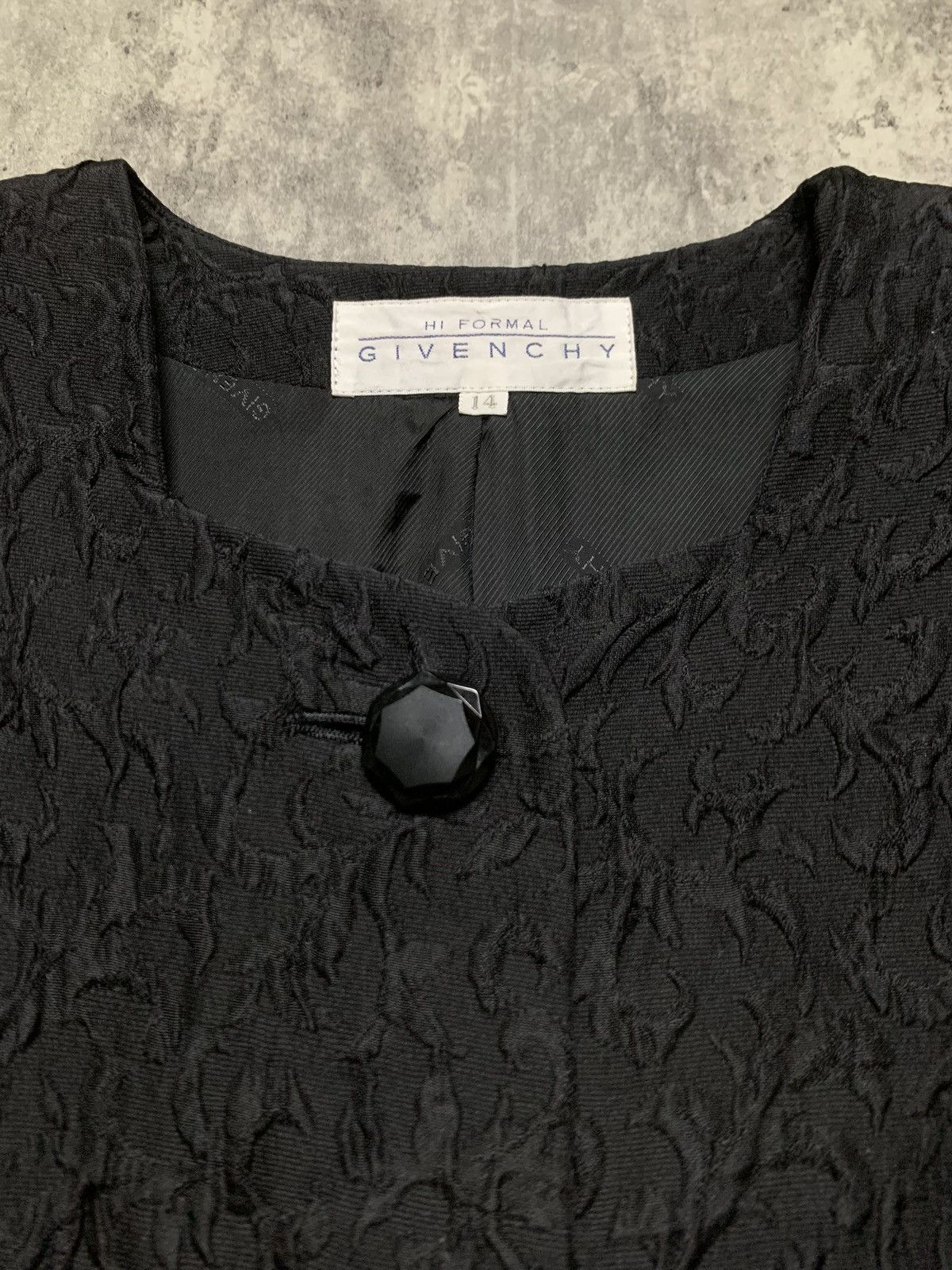 Givenchy Vintage 90s Givenchy hi formal embossed blazer Size XL / US 12-14 / IT 48-50 - 3 Thumbnail
