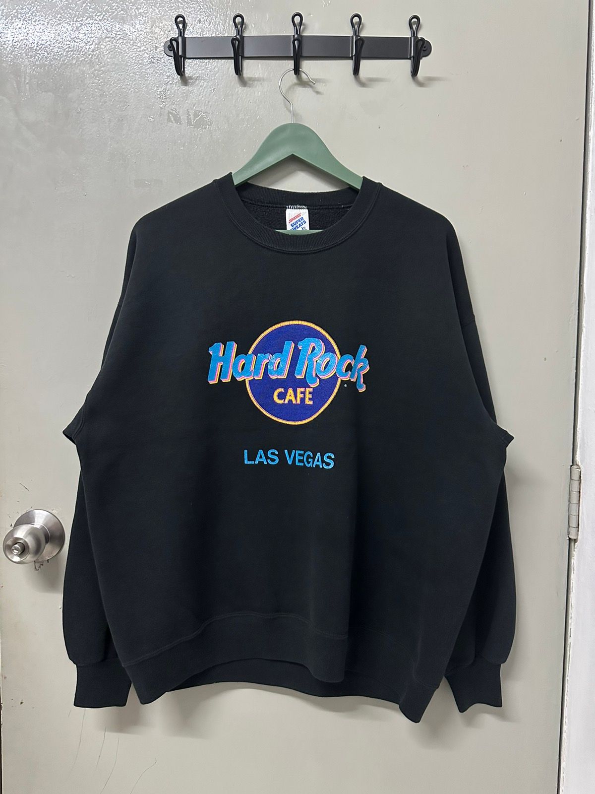 Pre-owned Hard Rock Cafe X Vintage Hard Rock Las Vegas Pullover Sweatshirt In Black