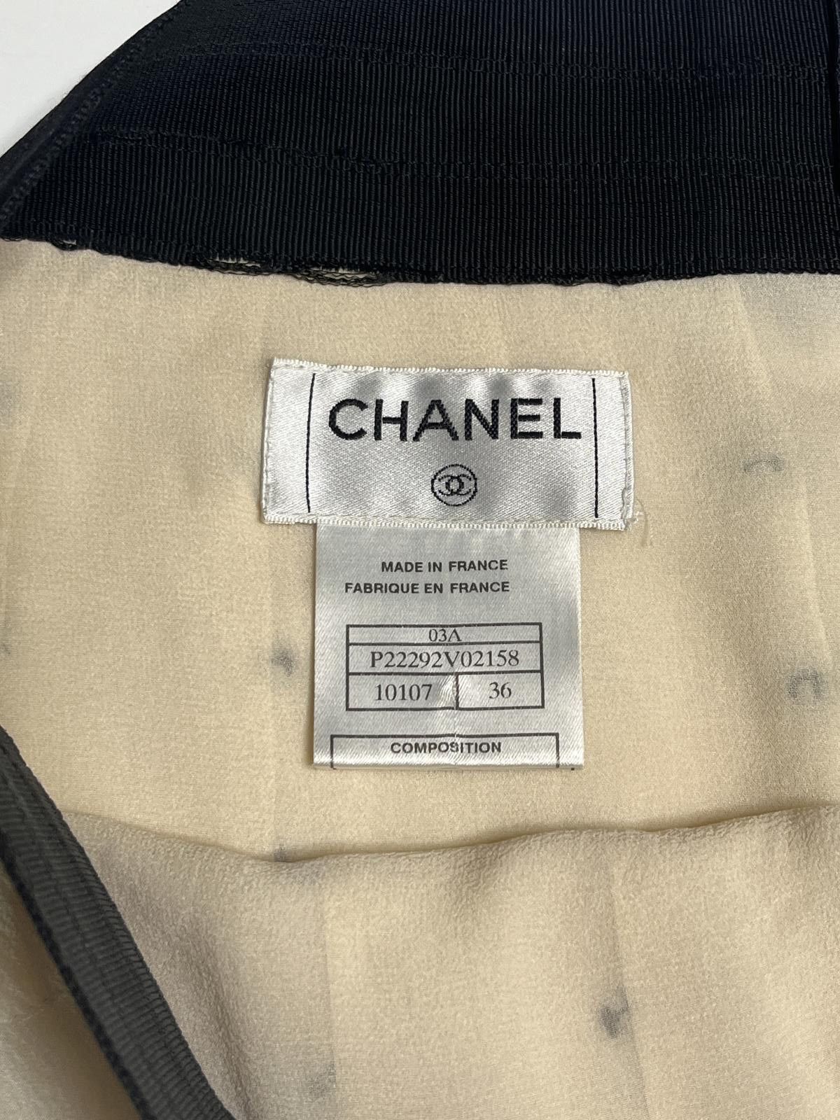 Chanel Chanel SS2003 Runway Silk Lace Skirt Look 43 Karl Lagerfeld Size 27" / US 4 / IT 40 - 5 Thumbnail