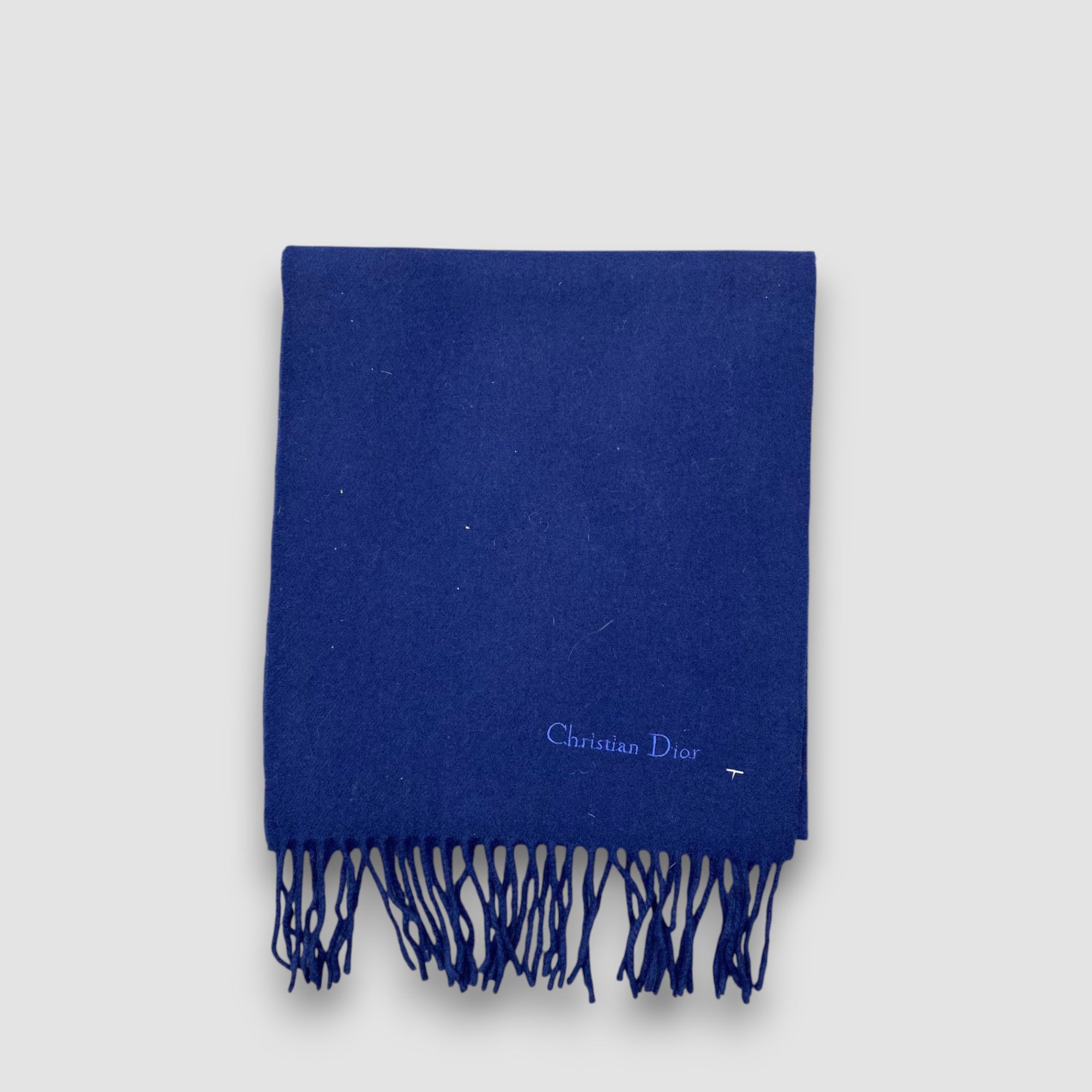 Christian Dior Monsieur Vintage Christian Dior Scarf Muffler Wool Fringe Scarves Size ONE SIZE - 3 Thumbnail