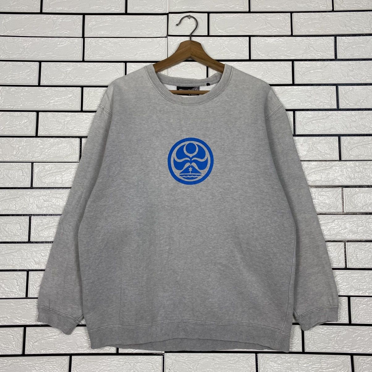 Japanese Brand 📌Vintage Sweatshirt Crewneck Hawaiian Big Logo Size US M / EU 48-50 / 2 - 2 Thumbnail