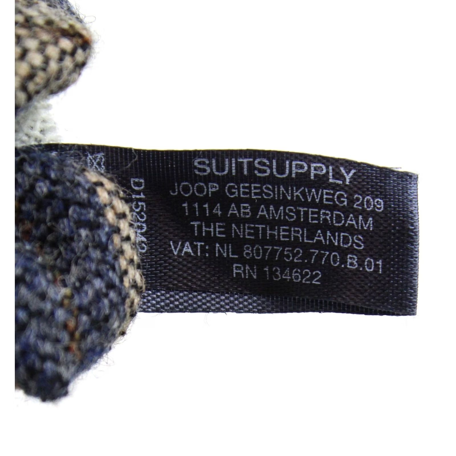 Suitsupply Suitsupply Tie Men’s 152 X 7 CM Wool Pointed Striped Formal Classic Tie Blue Mens Size ONE SIZE - 6 Thumbnail