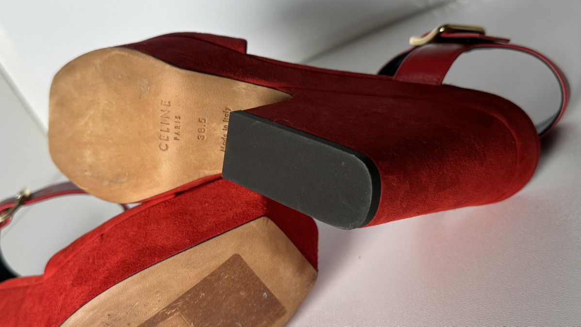 Celine Celine sandals women red 🔥 38.5 s Size US 8.5 / IT 38.5 - 17 Thumbnail