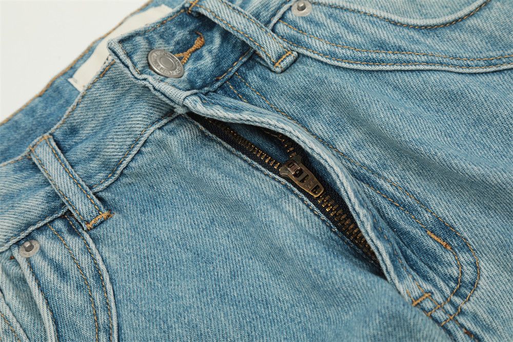 Vintage Men's washed patchwork Vibe trendy hip-hop flared jeans Size US 32 / EU 48 - 3 Thumbnail
