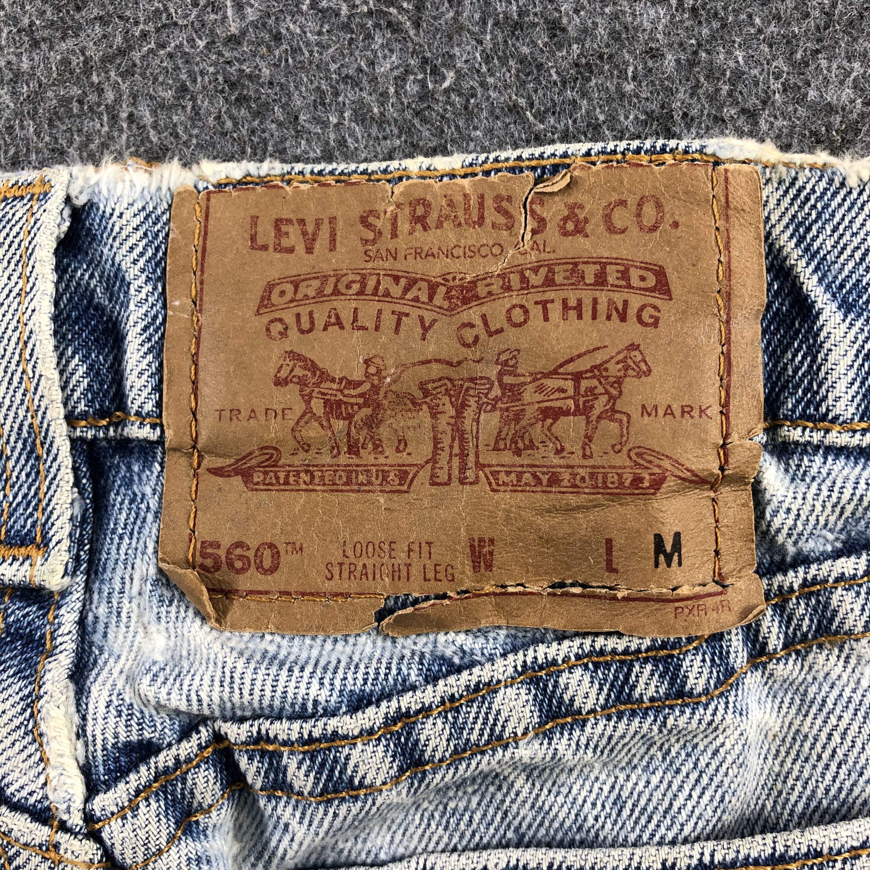 Levi's Vintage 90s Light Wash Levis 560 Jeans-J2043 Size US 28 / EU 44 - 5 Thumbnail