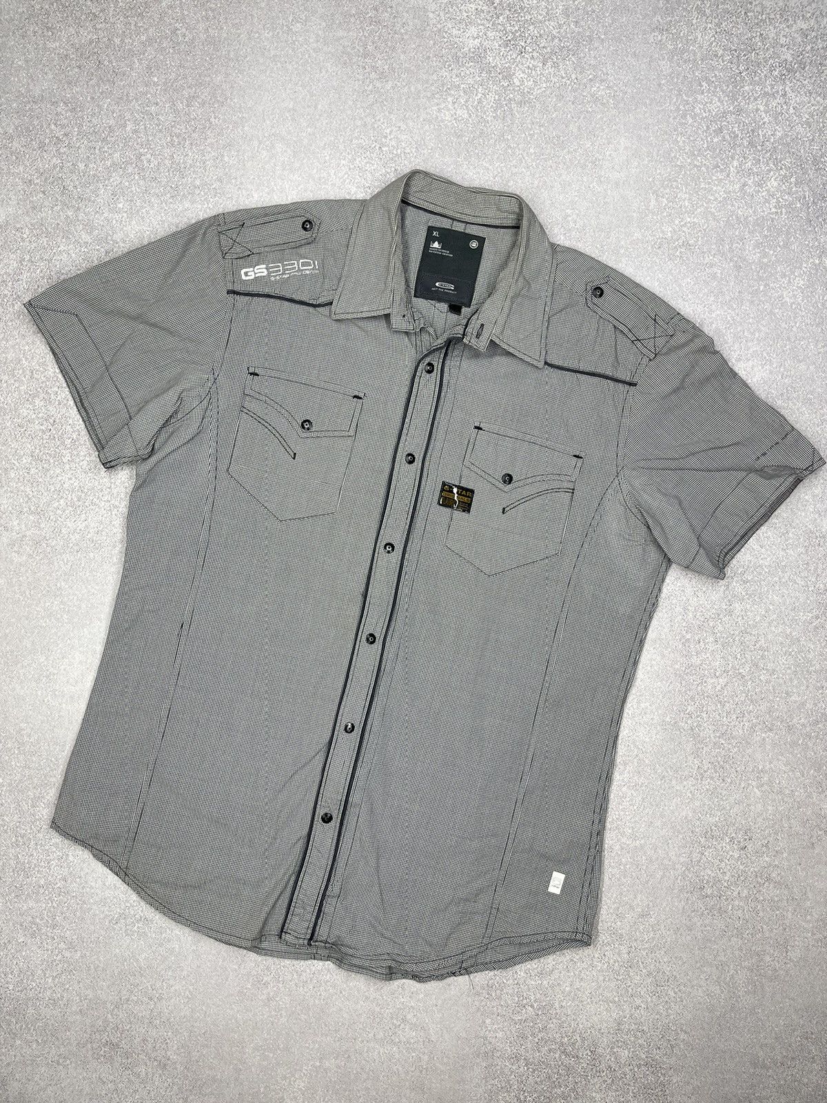 G-Star Vintage G Star Raw 3301 Shirt Big Logo Y2K Size L Size US L / EU 52-54 / 3 - 1 Thumbnail