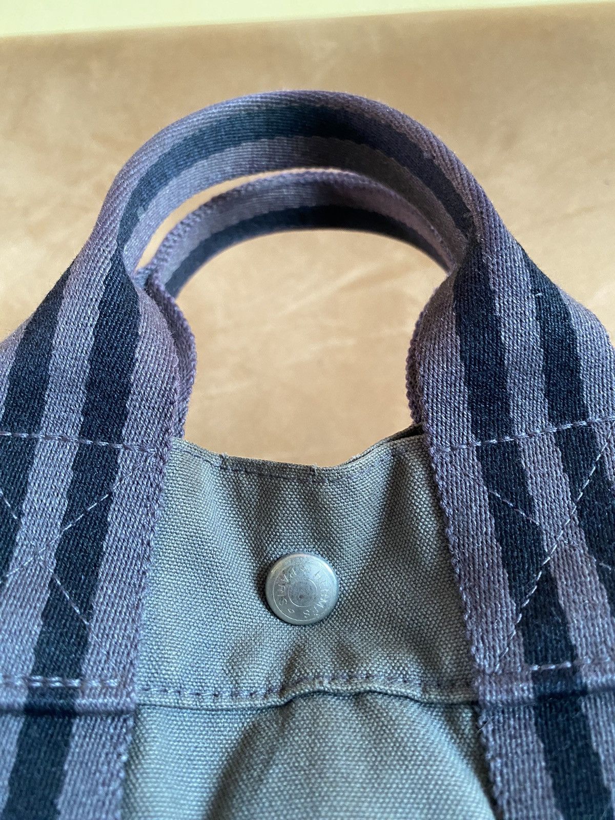Hermes × Vintage VINTAGE HERMES CANVAS RIRI ZIPPER TOTE BAG Size ONE SIZE - 2 Thumbnail