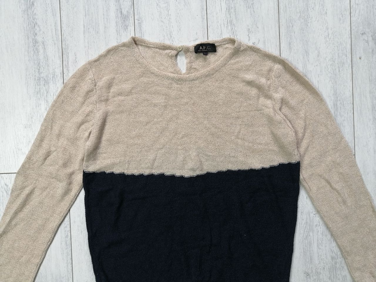 A.P.C. Women's Linen Jumper APC Rue Madame Paris Size L / US 10 / IT 46 - 2 Thumbnail