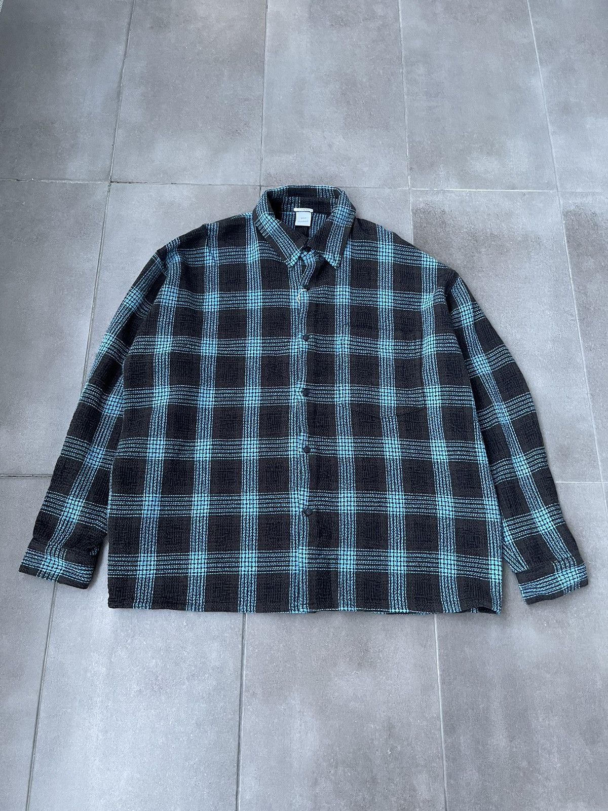 Won Hundred !DS! SS23 Won Hundred Maza Brown Blue Checker Flannel Shirt Size US L / EU 52-54 / 3 - 2 Thumbnail