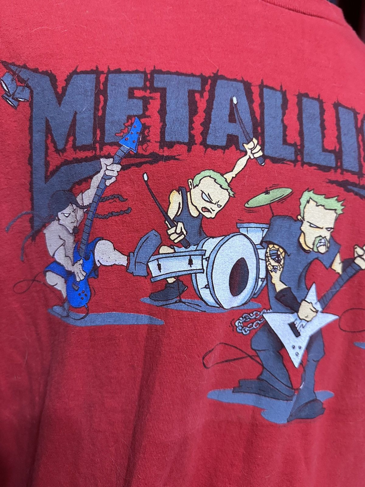 Band Tees × Metallica × Vintage Vintage Metallica Tshirt Tony Squindo Concert Band Tee Grail Size US XL / EU 56 / 4 - 4 Thumbnail