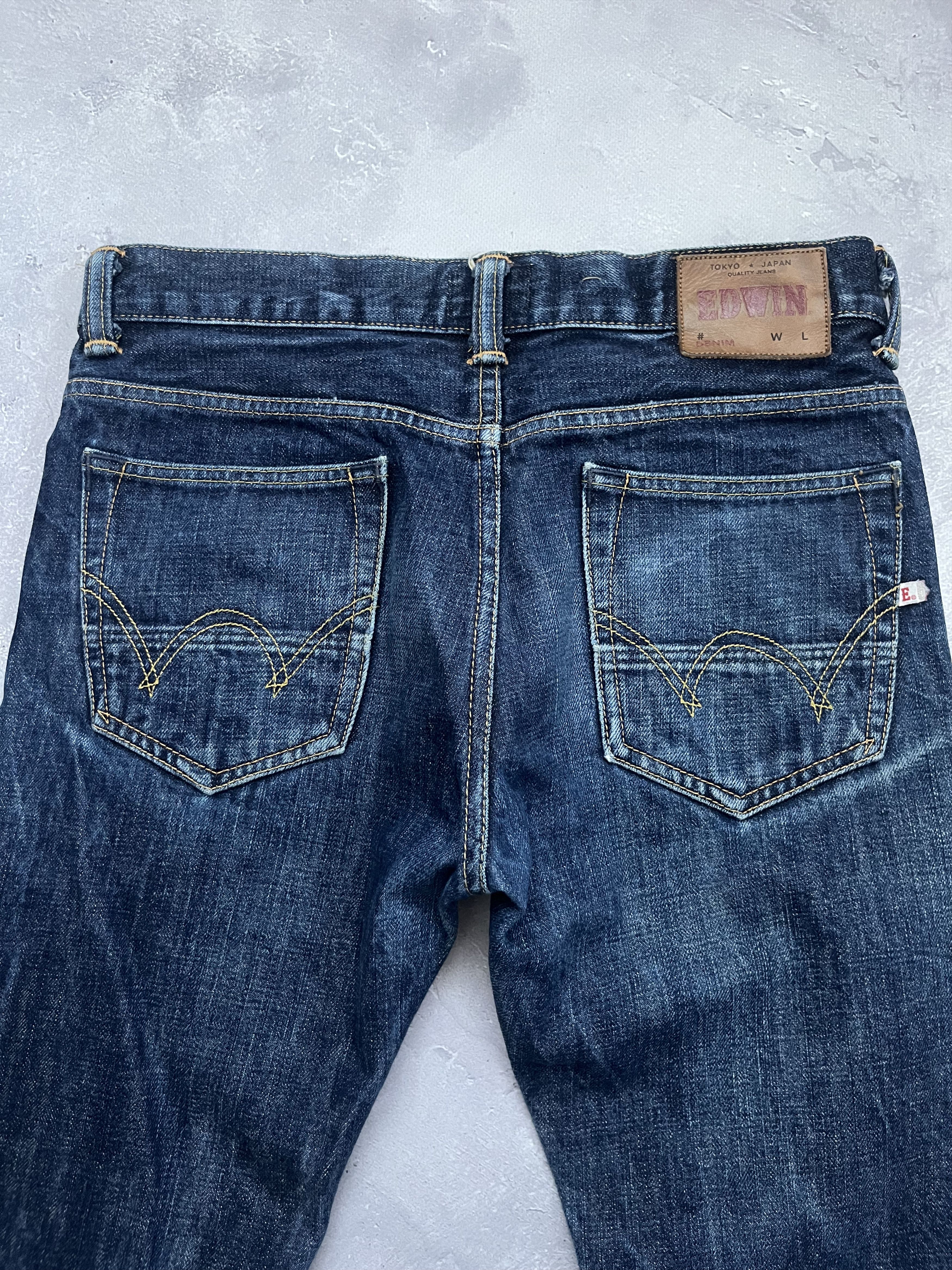 Edwin Vintage Edwin Selvedge Jeans Ed-71 Silm Fit Size 28x32 Blue Size US 28 / EU 44 - 17 Thumbnail
