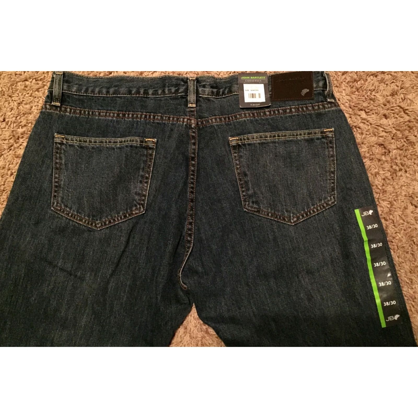 Denime John Bartlett Jeans Mens 38x30 NWT Denim 5-Pocket Blue Size US 38 / EU 54 - 7 Thumbnail