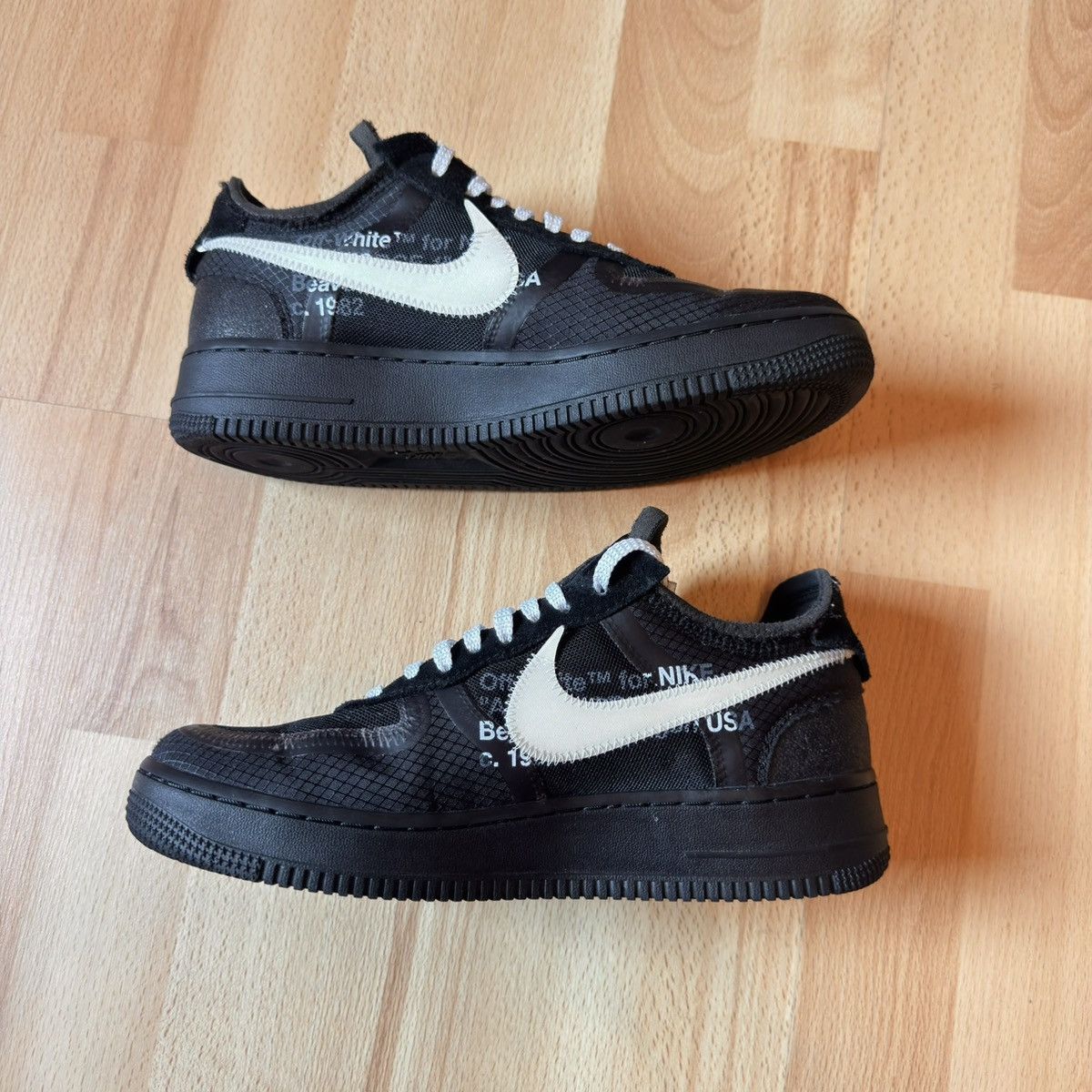Nike × Off-White Nike x Off White AF1 black Size US 7.5 / EU 40-41 - 5 Thumbnail