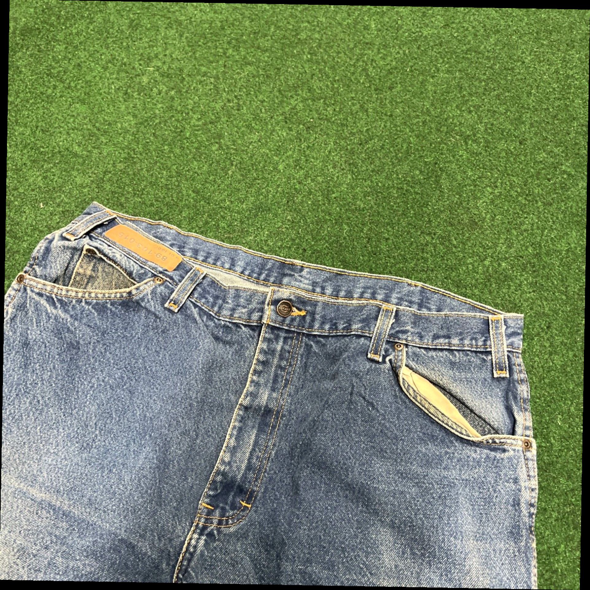 Dickies Dickies Jeans Mens 40x30 Blue Denim Straight Leg Cotton Workwear Size US 40 / EU 56 - 7 Thumbnail