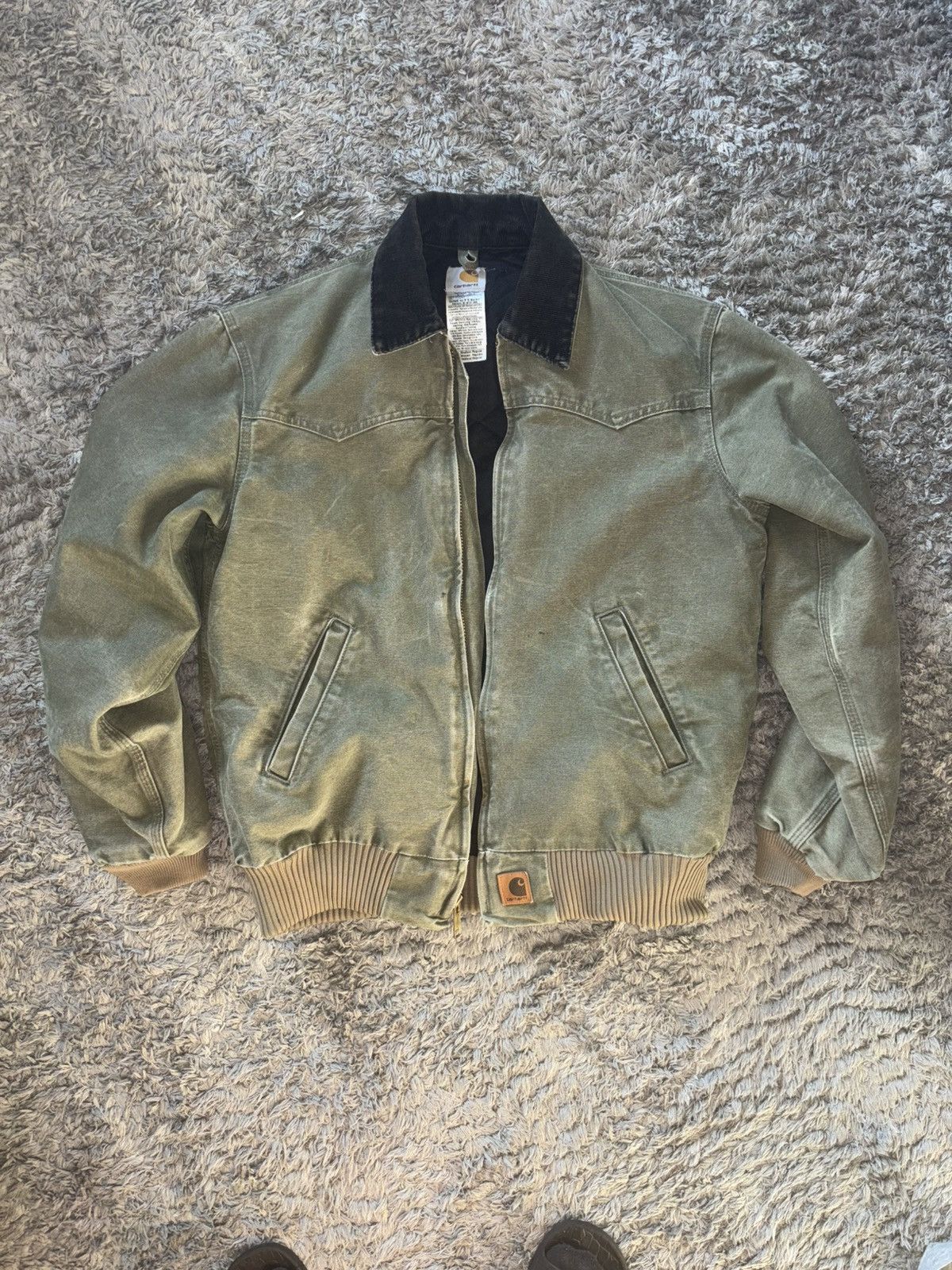 Carhartt × Streetwear × Vintage Carhartt Santa Fe Jacket J14 BRG