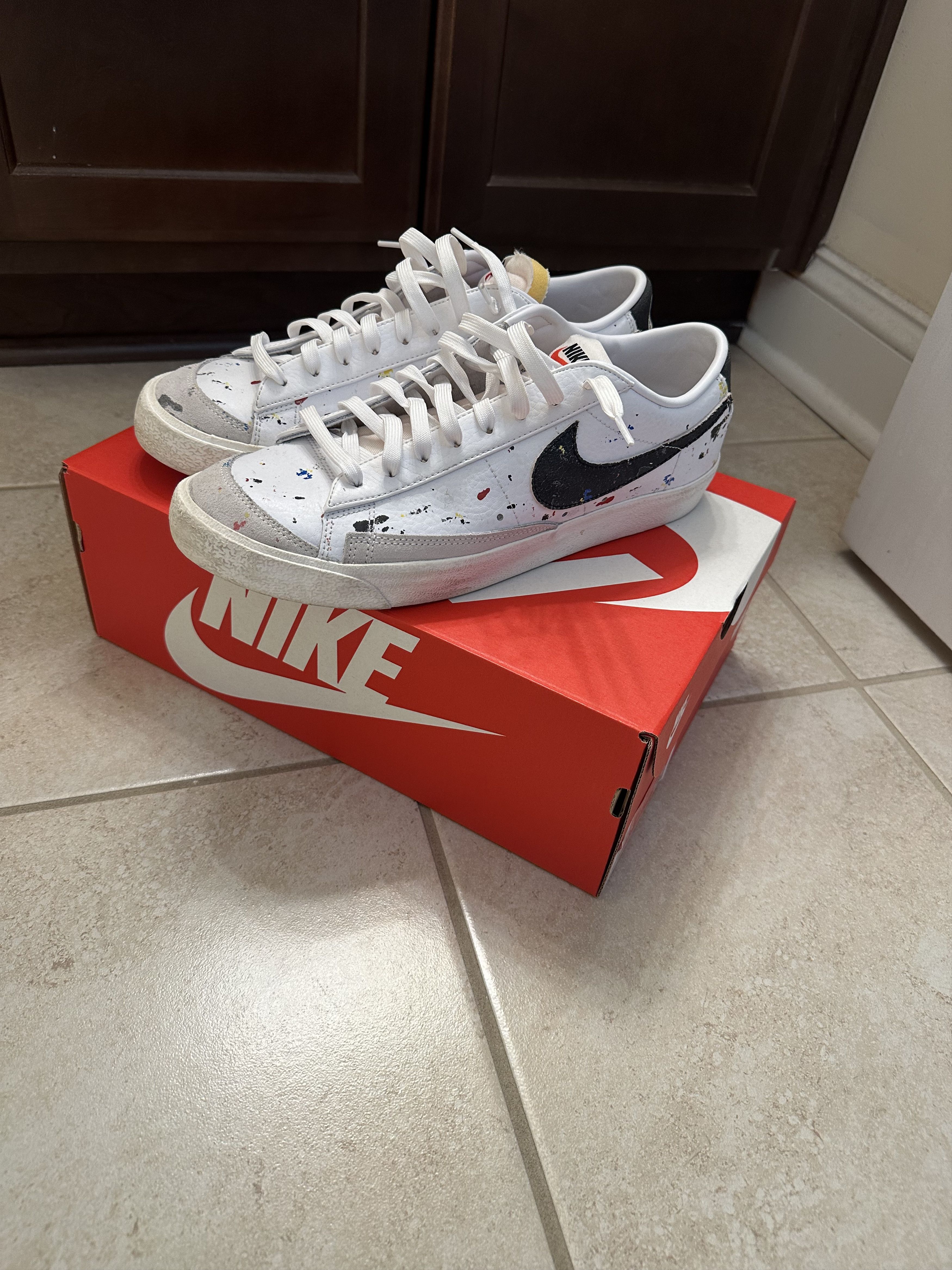 blazer low 77 paint splatter