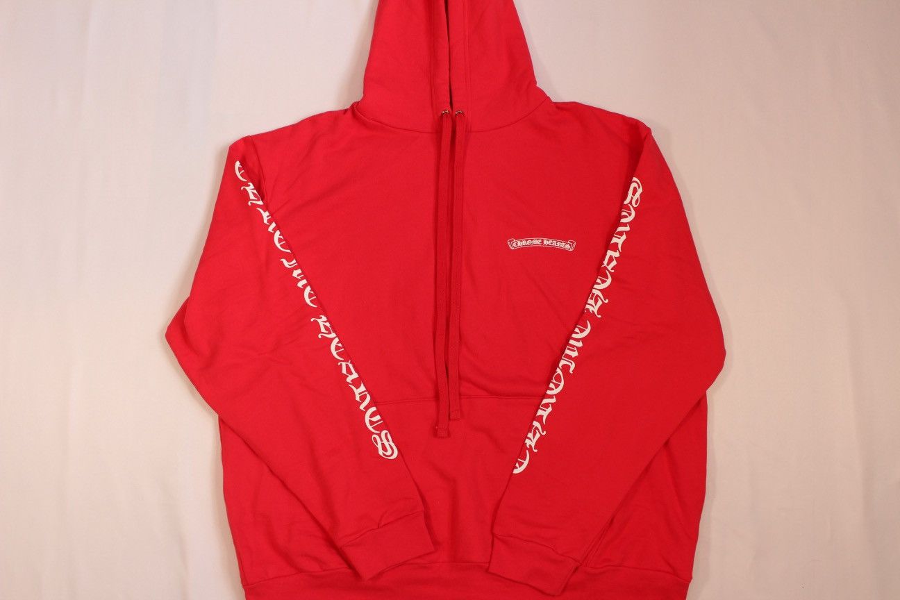 Chrome Hearts Chrome Hearts Red Scroll Hoodie Size US XL / EU 56 / 4 - 12 Thumbnail