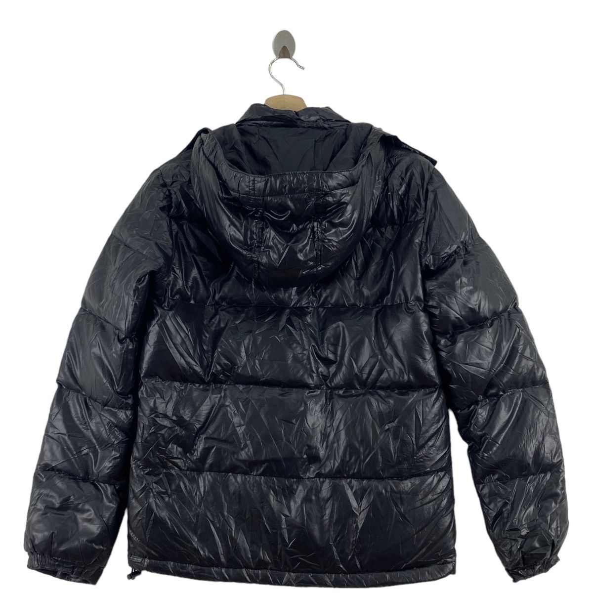 HARE HARE Japanese Brand Black Hooded Puffer Leather Bomber Size US M / EU 48-50 / 2 - 3 Thumbnail