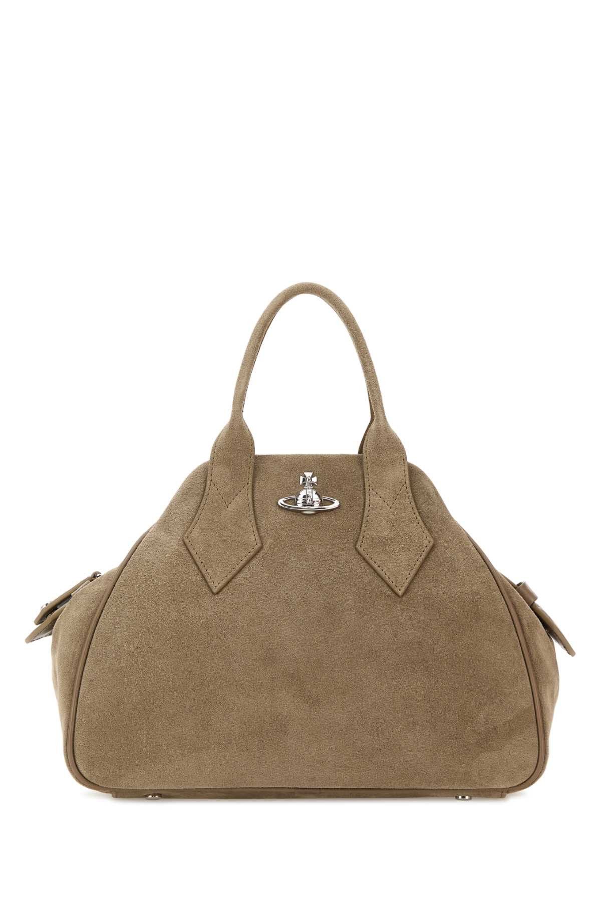 Vivienne Westwood Dove Grey Suede Medium Yasmine Handbag Size ONE SIZE - 1 Thumbnail
