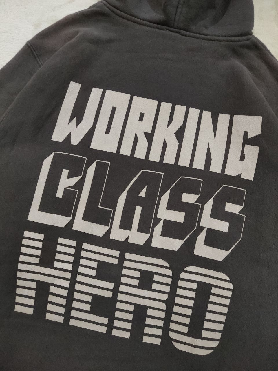 Vintage Vintage JOHN LENNON Working Class Hero Pullover Hoodie Size US M / EU 48-50 / 2 - 4 Thumbnail