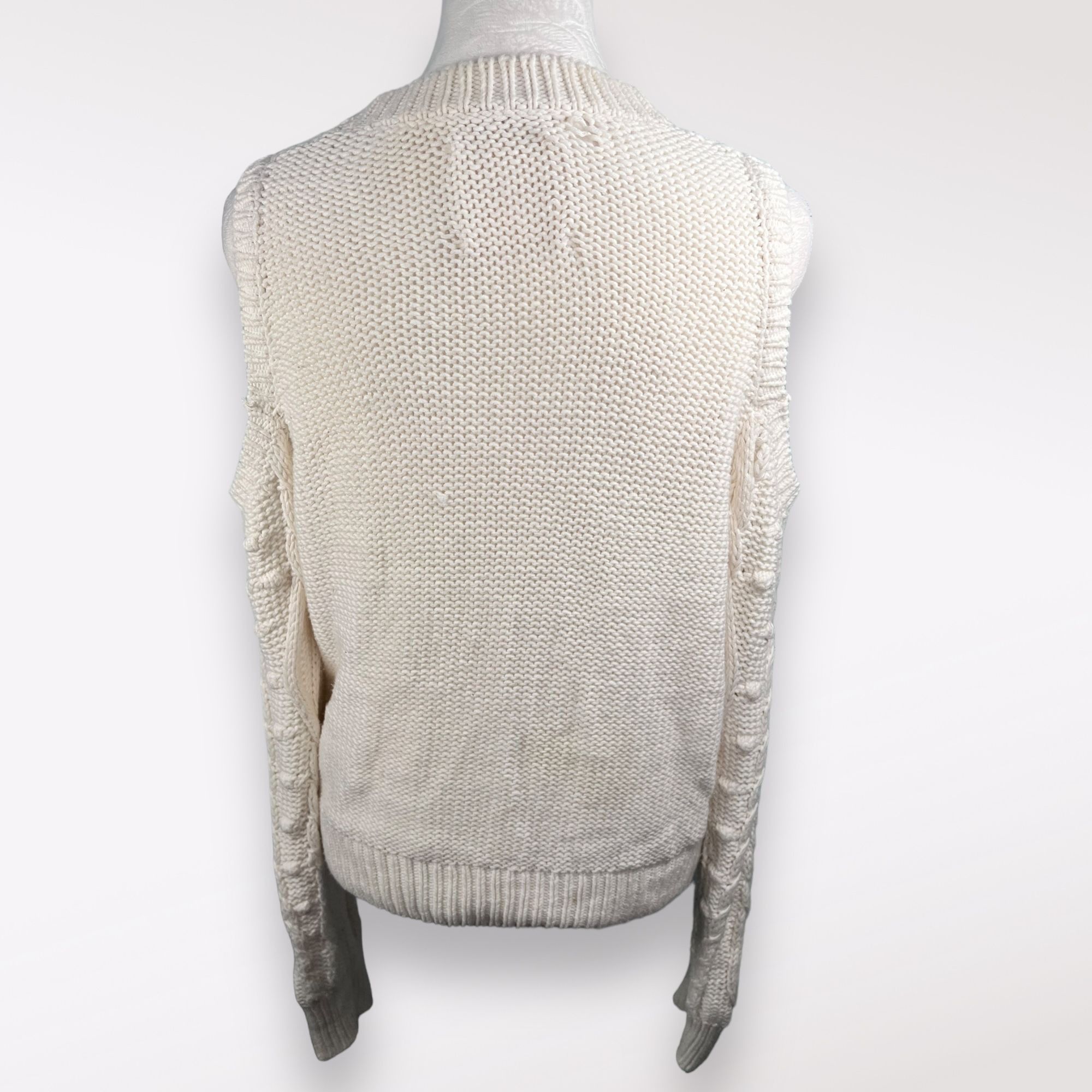 Lucky Brand Lucky Brand Open Knit Sweater Cold Shoulder Size Small Size S / US 4 / IT 40 - 5 Thumbnail