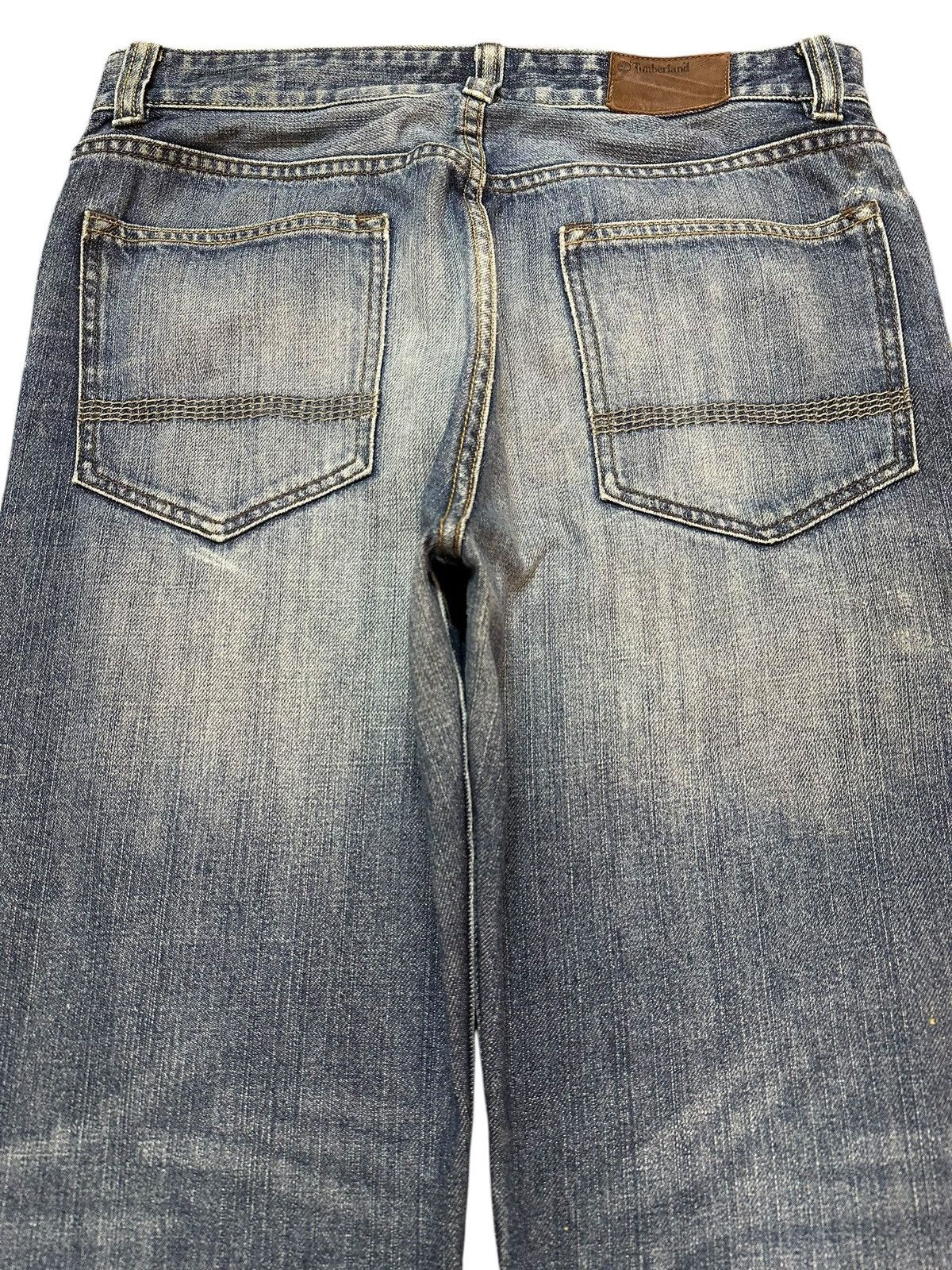 Timberland Vintage Timberland Blue Faded Wash Distress Loose Jeans Size US 32 / EU 48 - 5 Thumbnail