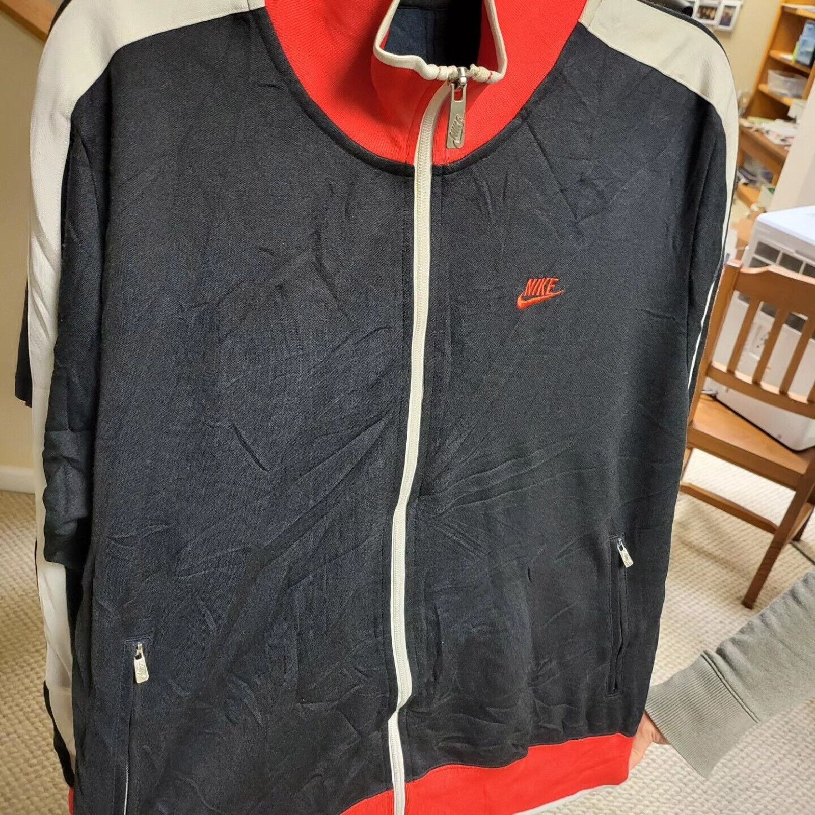 Nike Nike Track Jacket With Full Zipper Black, Red, White . Size US M / EU 48-50 / 2 - 1 Thumbnail