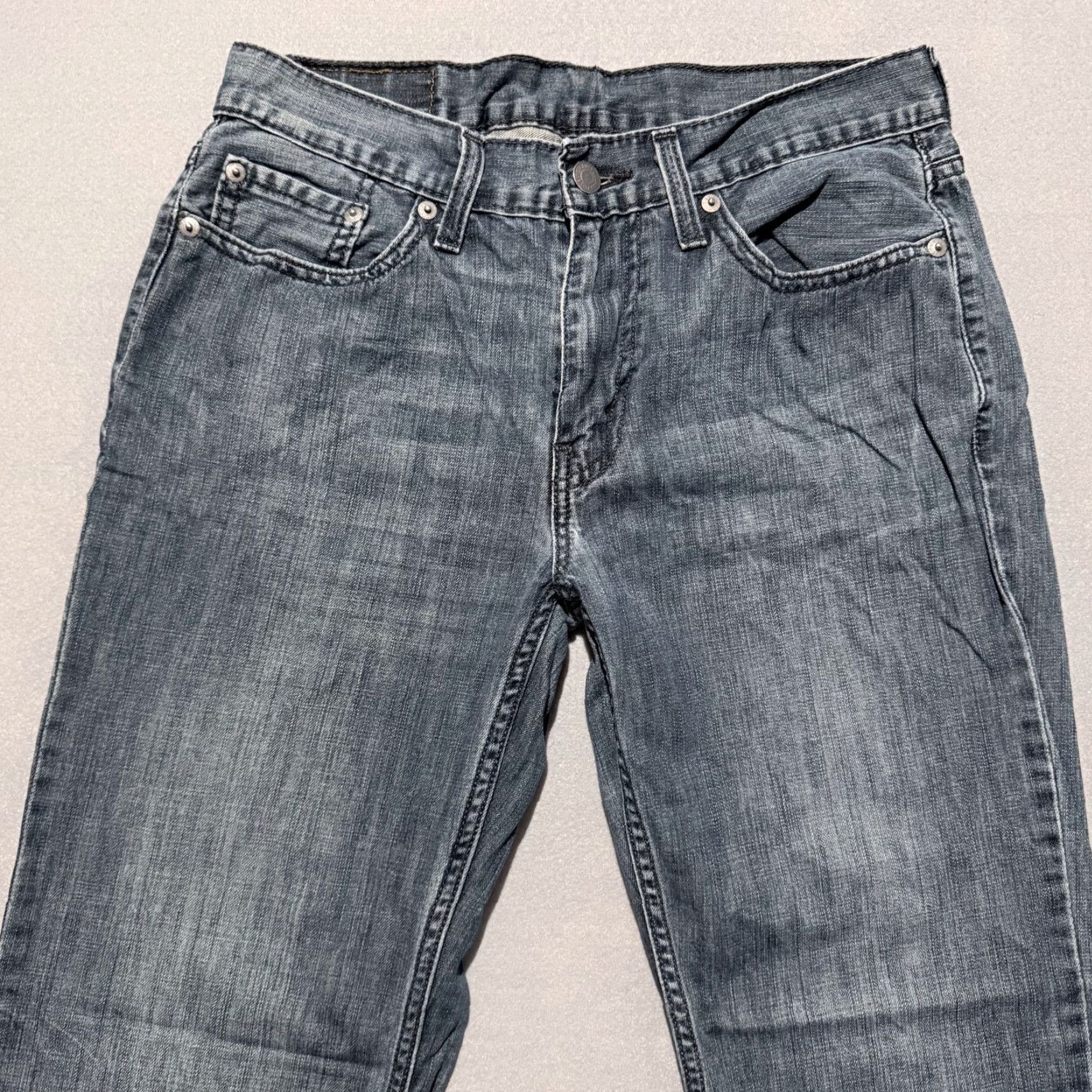 Levi's Levi's 514 Jeans Men Blue Denim Low Rise 30x30 Straight Pockets Vintage Logo 90s Size US 30 / EU 46 - 3 Thumbnail