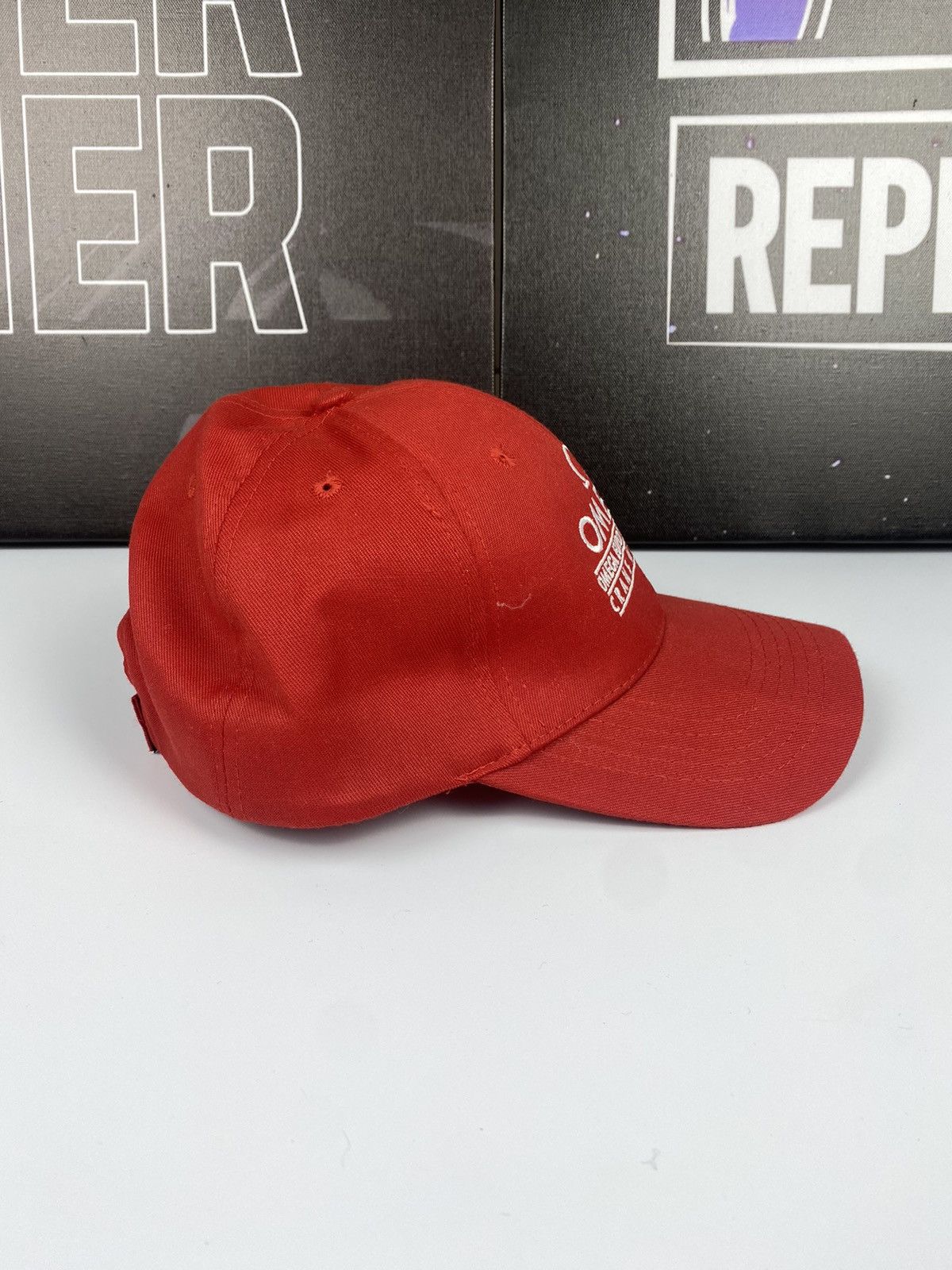 Omega 🚨 Omega Crans Montana Vintage Cap Hat Red Racing Formula1 Size ONE SIZE - 4 Thumbnail