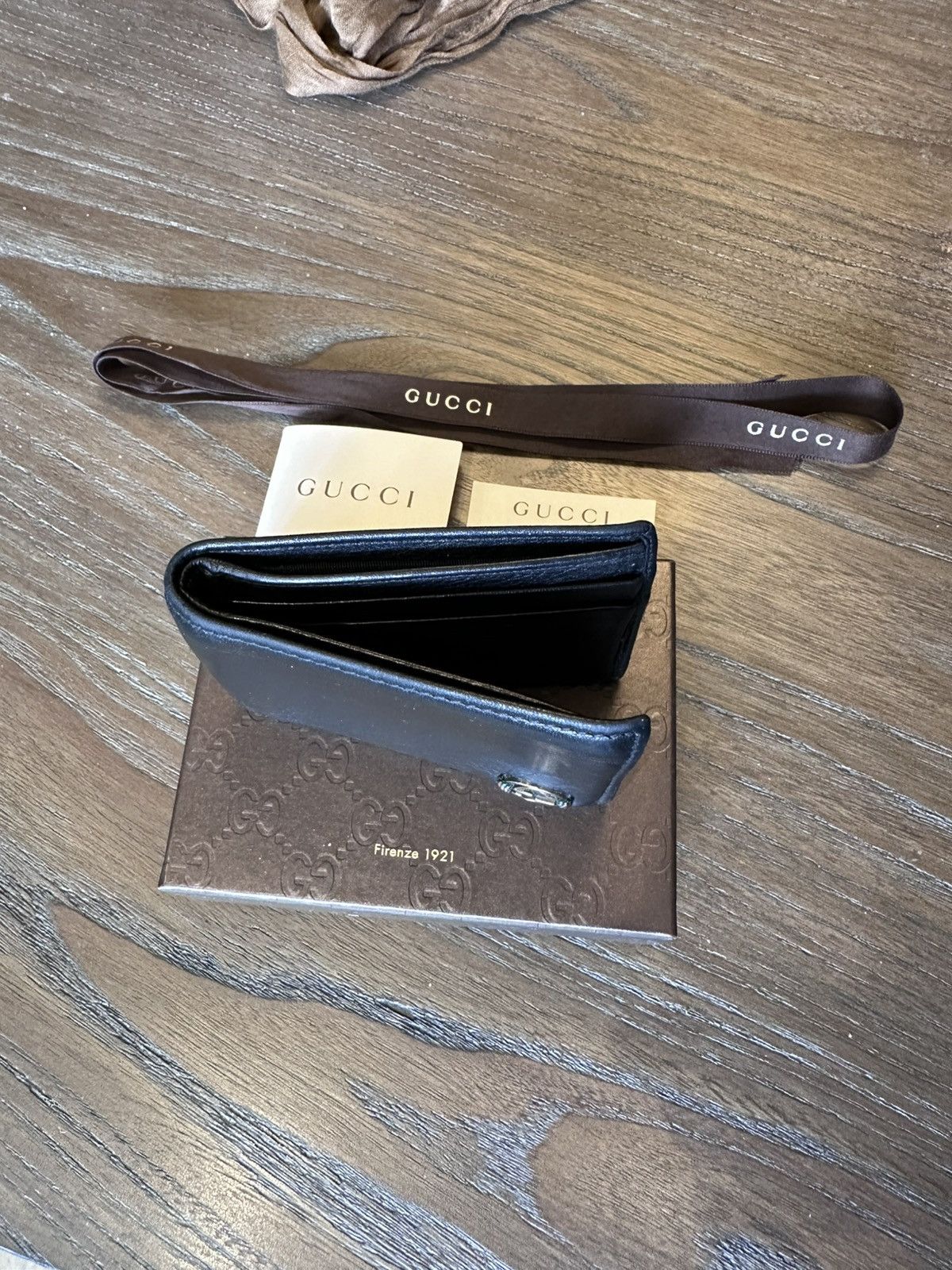 Gucci Gucci Bifold Leather Wallet Size ONE SIZE - 4 Thumbnail