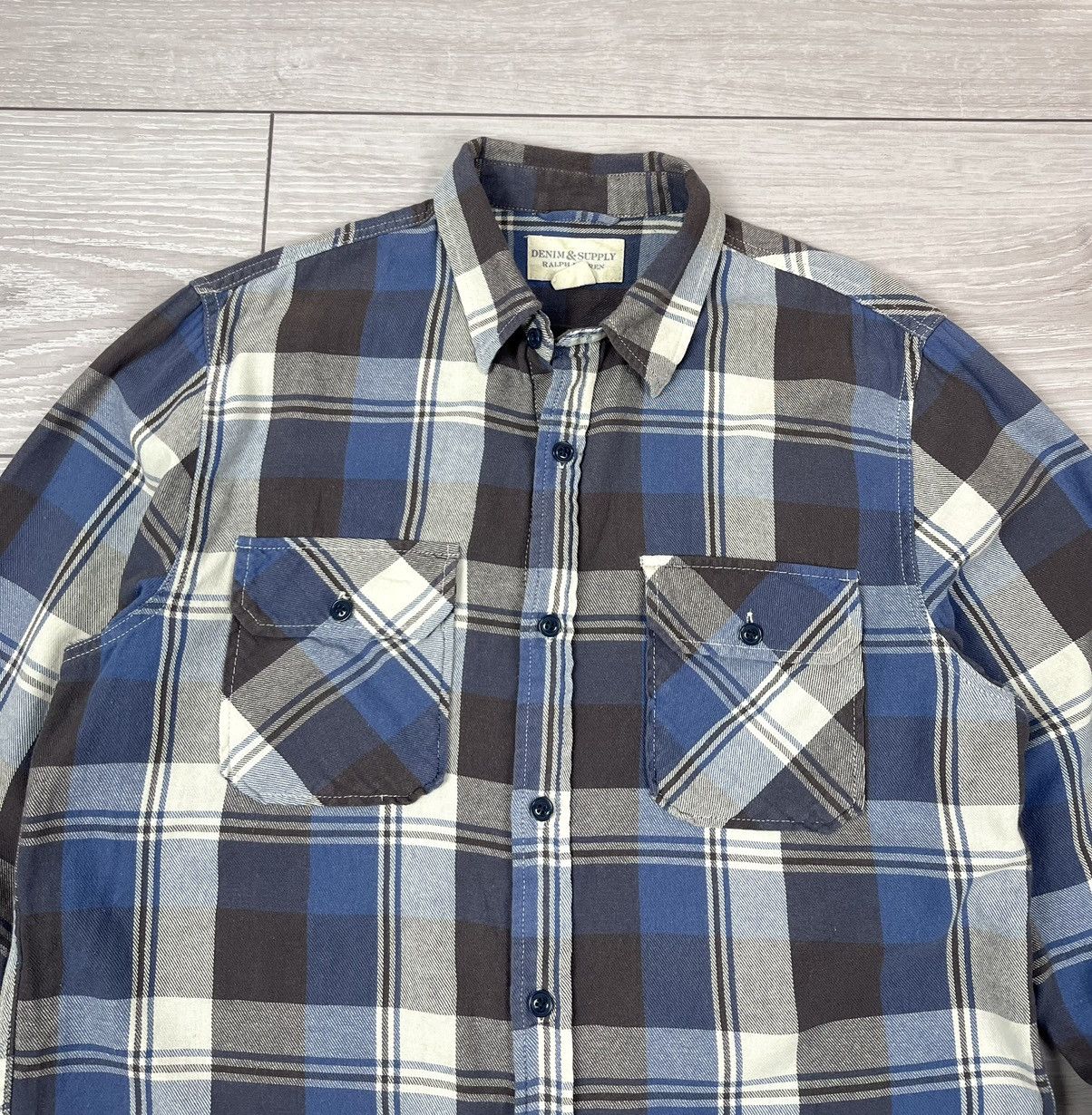 Denim & Supply Ralph Lauren Ralph Lauren Denim Supply Flannel Plaid Button Shirt Size US L / EU 52-54 / 3 - 5 Thumbnail