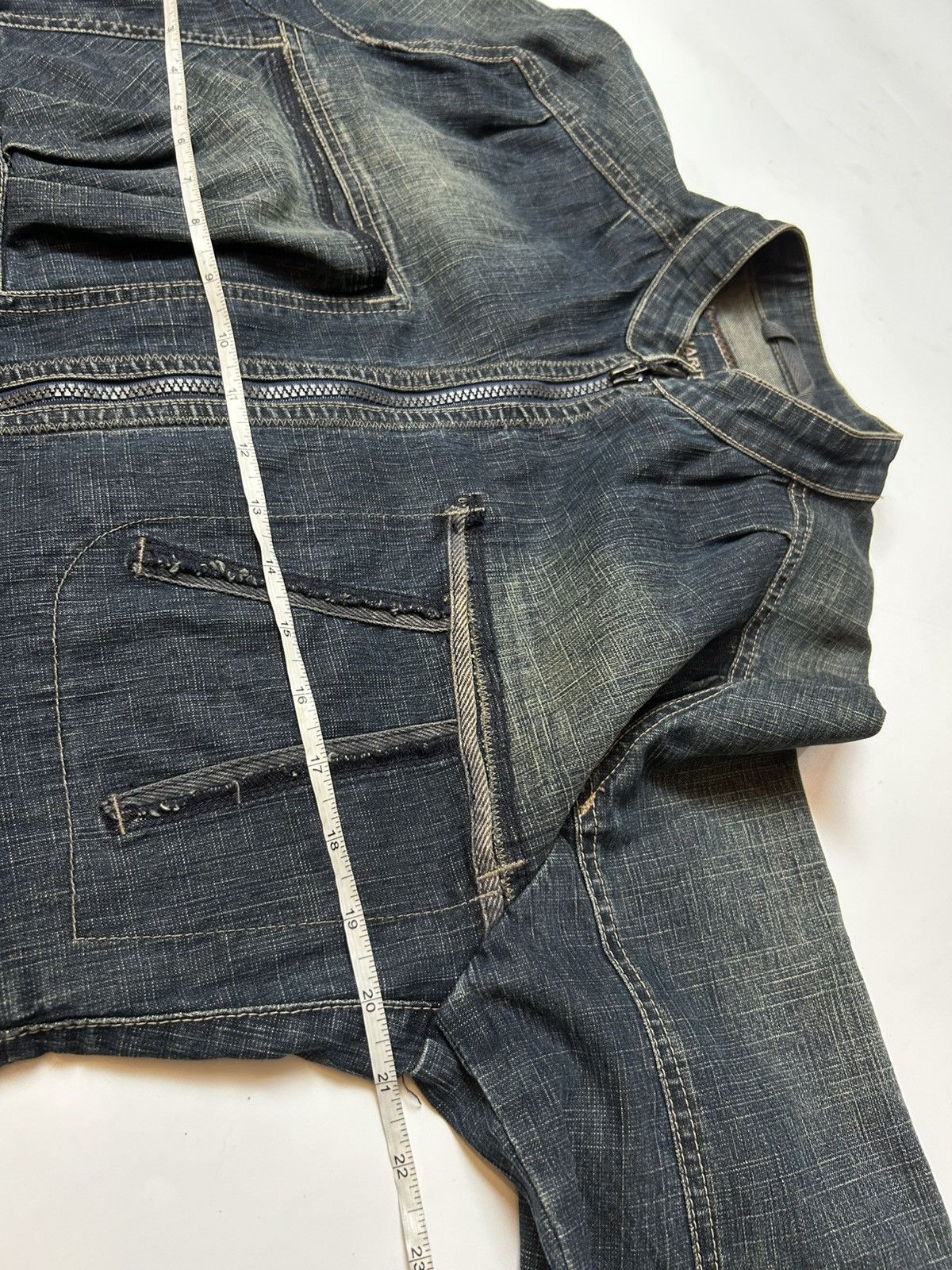 Designer × Marithe + Francois Girbaud MARITHE FRANCOIS GIRBAUD BONDAGE DENIM JACKET Size L / US 10 / IT 46 - 5 Thumbnail