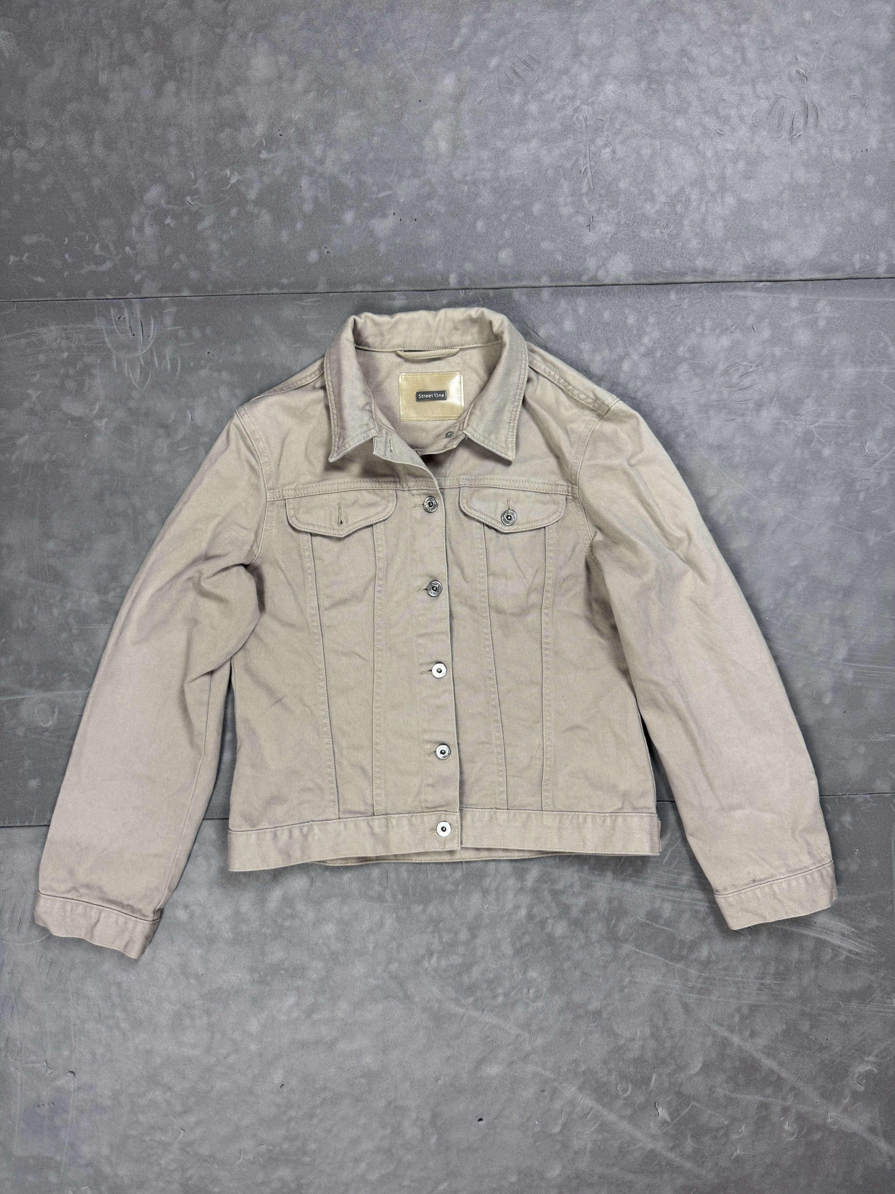 Vintage Street One Retro Washed Jeans Denim Jacket (M) Size M / US 6-8 / IT 42-44 - 1 Thumbnail