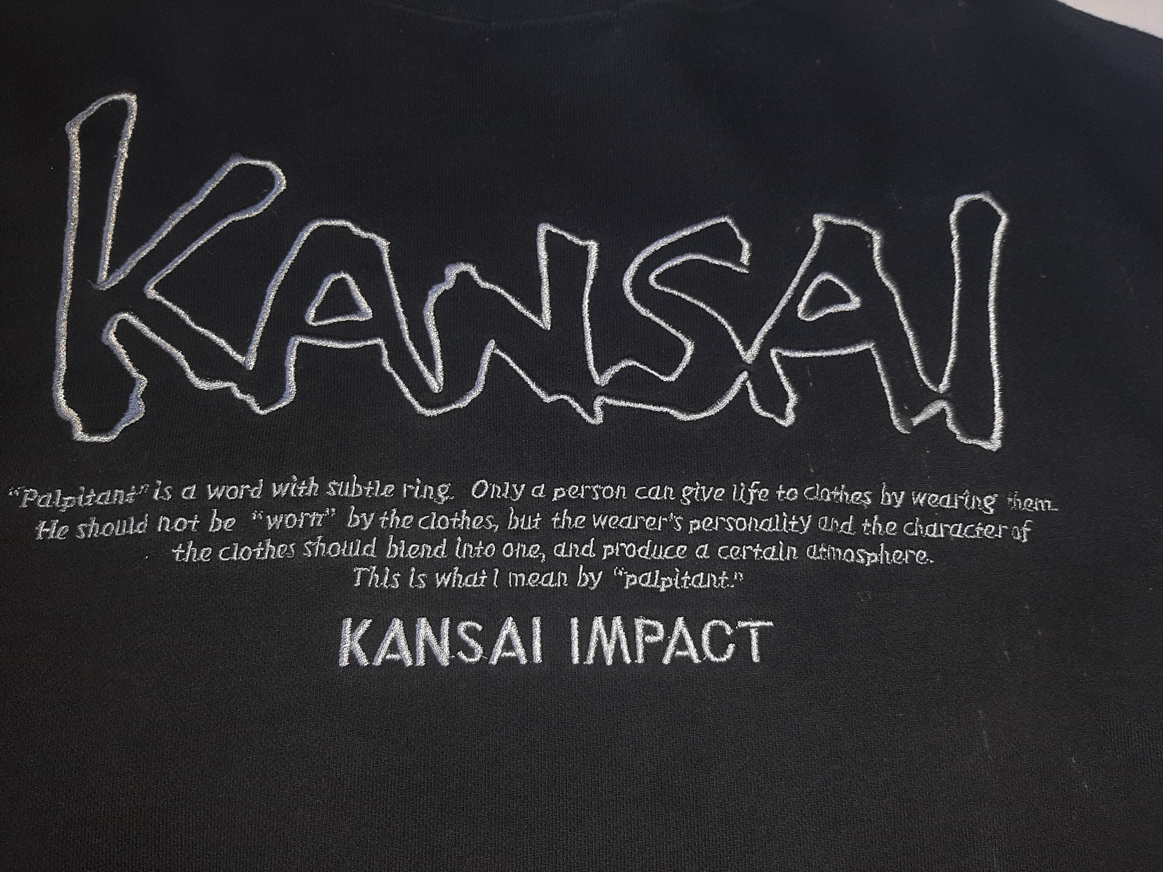 Kansai Yamamoto Vintage Kansai Yamamoto Flame Sweatshirt Size US L / EU 52-54 / 3 - 4 Thumbnail