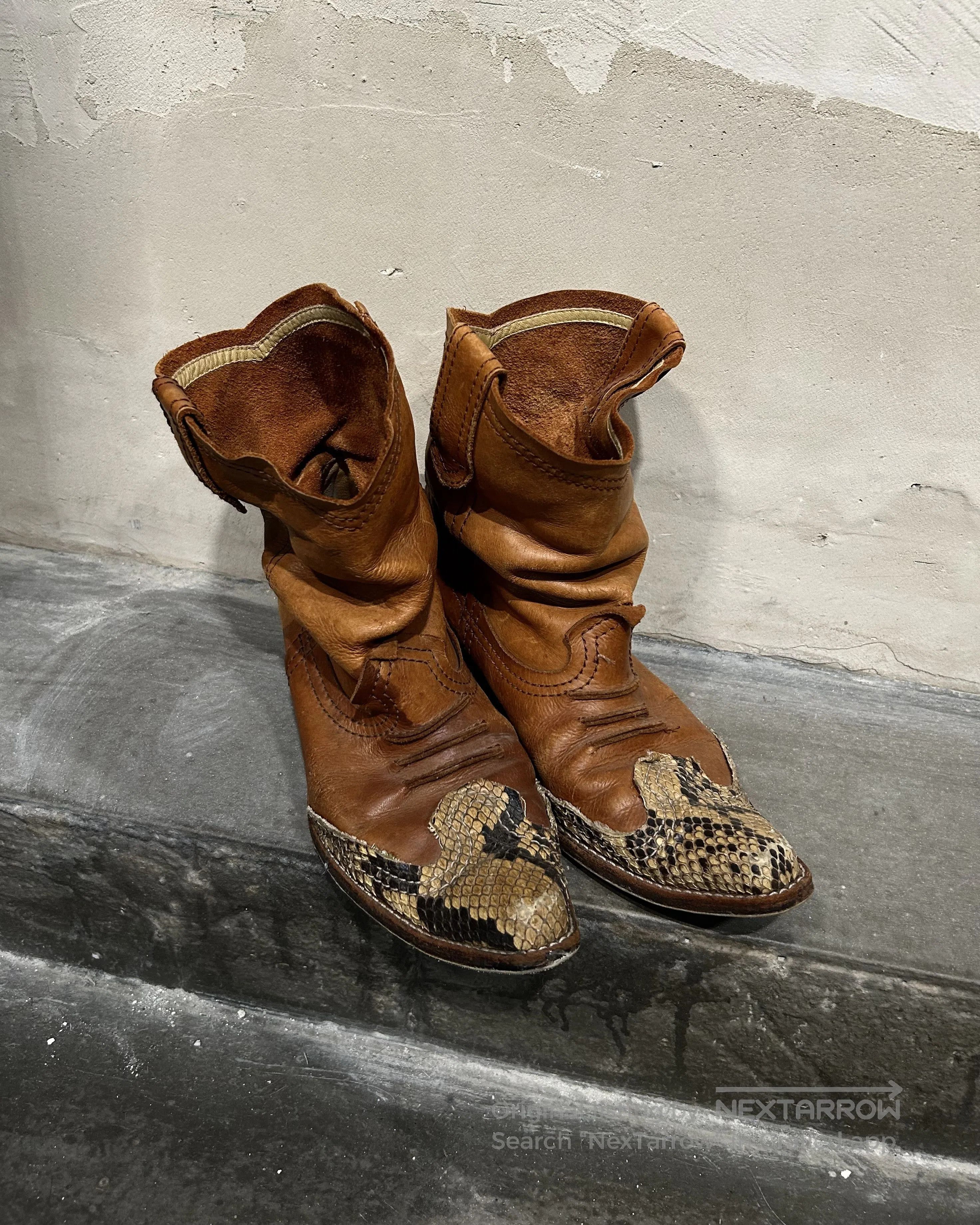 Junya Watanabe Junya Watanabe Man 00s Snakeskin Pointed. Size US 7 / EU 40 - 2 Thumbnail