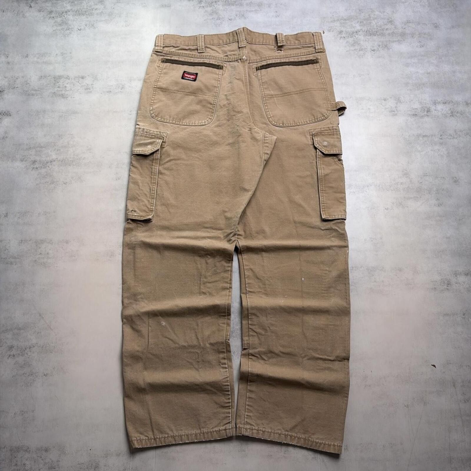 Wrangler Y2K Wrangler Distressed Baggy Double Knee Carpenter Pants Size US 36 / EU 52 - 1 Thumbnail