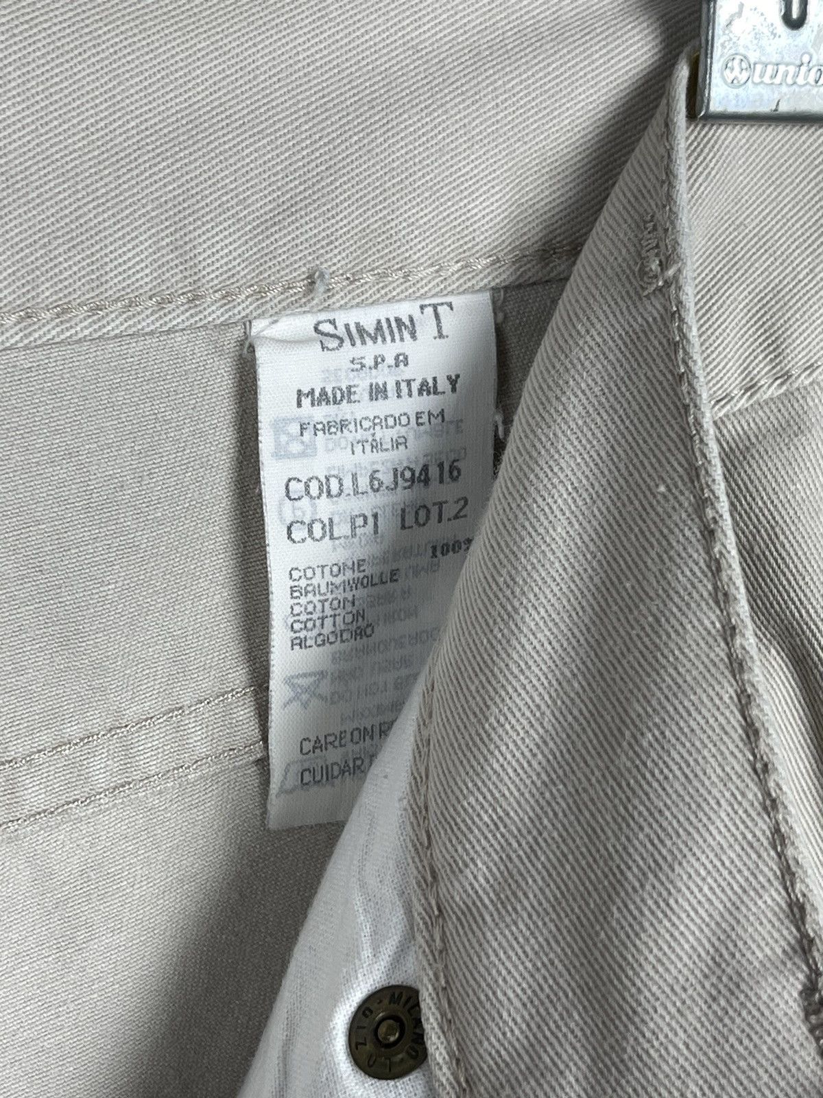 Armani Armani Jeans Vintage 90s Italian Beige Cotton Jeans Size 33 Size US 33 - 13 Thumbnail