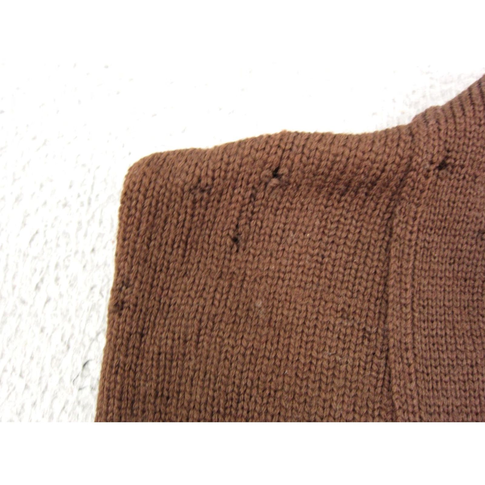 Vintage VINTAGE Country Set Vest Womens XS Brown 100% Wool 70s Knit Sleeveless V-Neck Size XS / US 0-2 / IT 36-38 - 5 Thumbnail