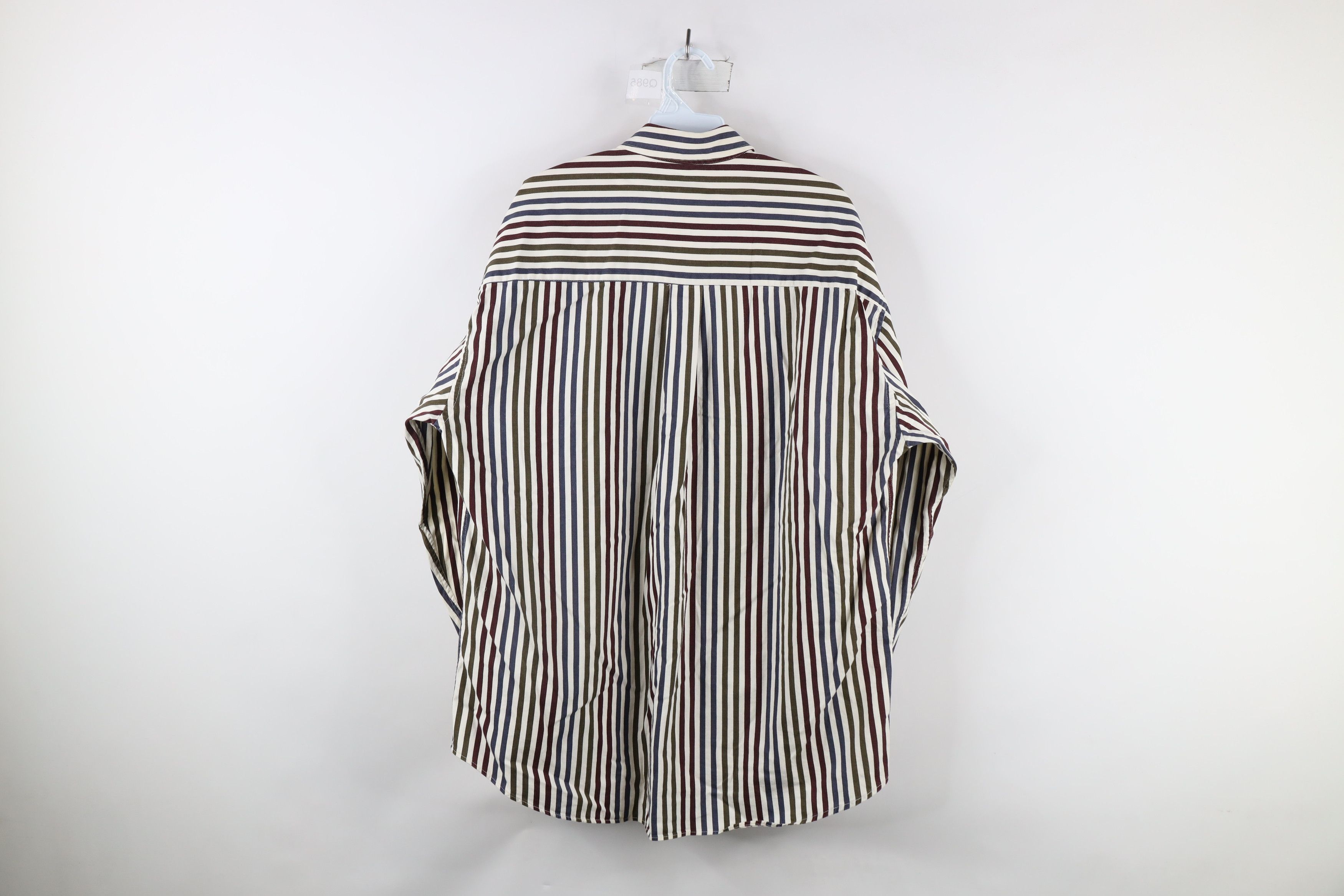 Vintage Vintage 90s Streetwear Striped Collared Button Down Shirt Size US L / EU 52-54 / 3 - 7 Thumbnail