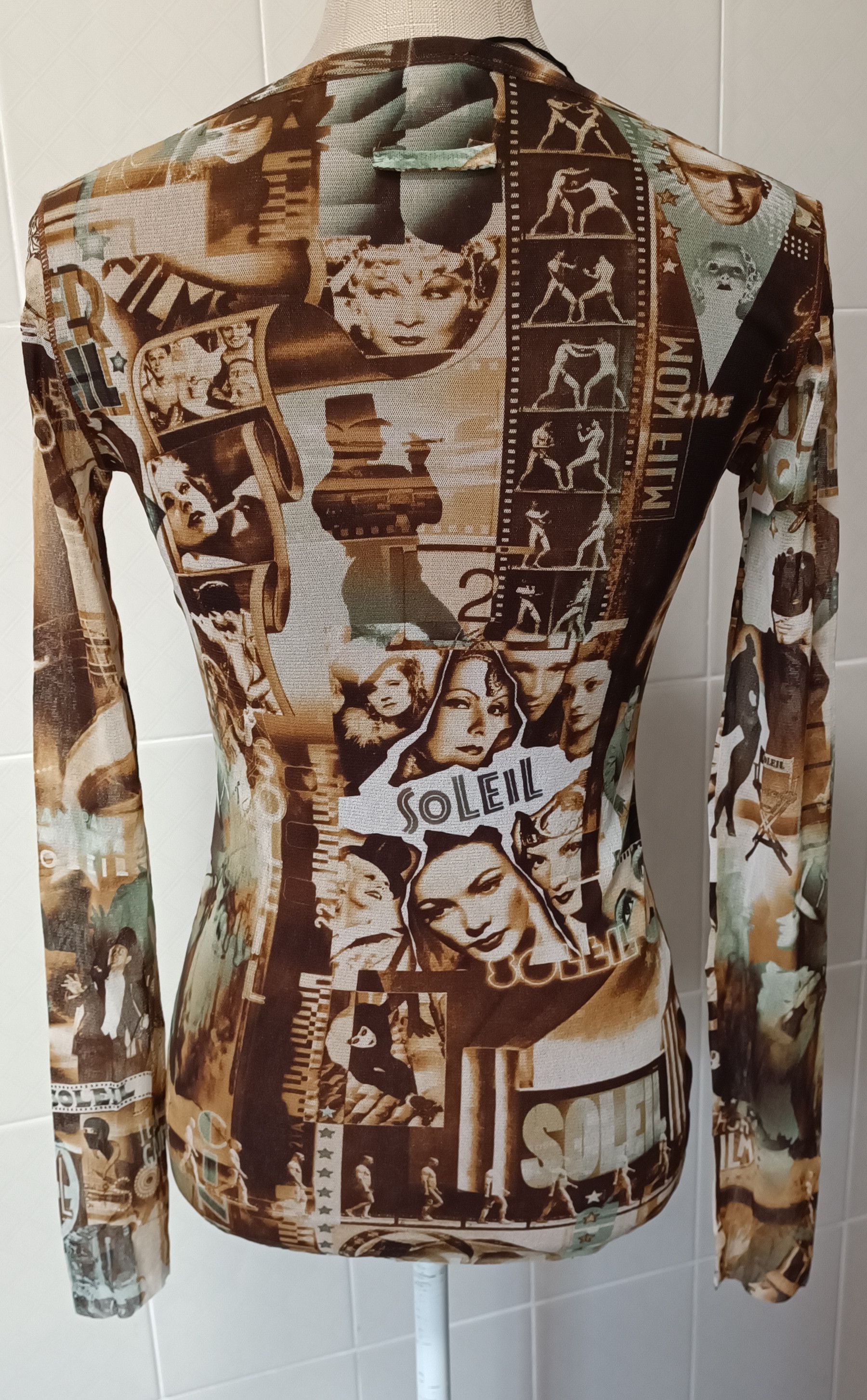 Jean Paul Gaultier Faces mesh top Size M / US 6-8 / IT 42-44 - 2 Thumbnail